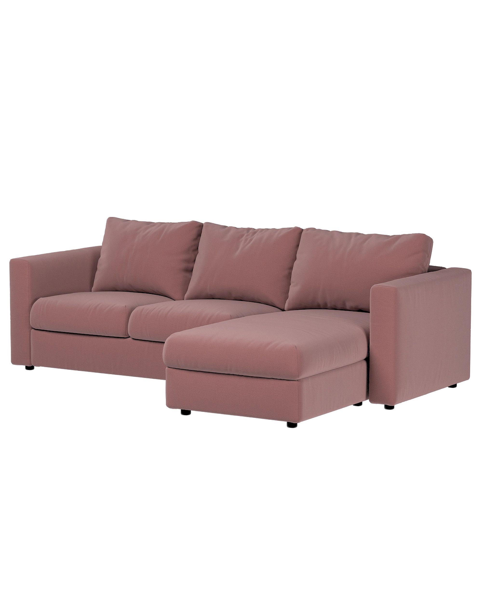 Cover for chaise section Vimle product colour purple fabric velvet (hover)
