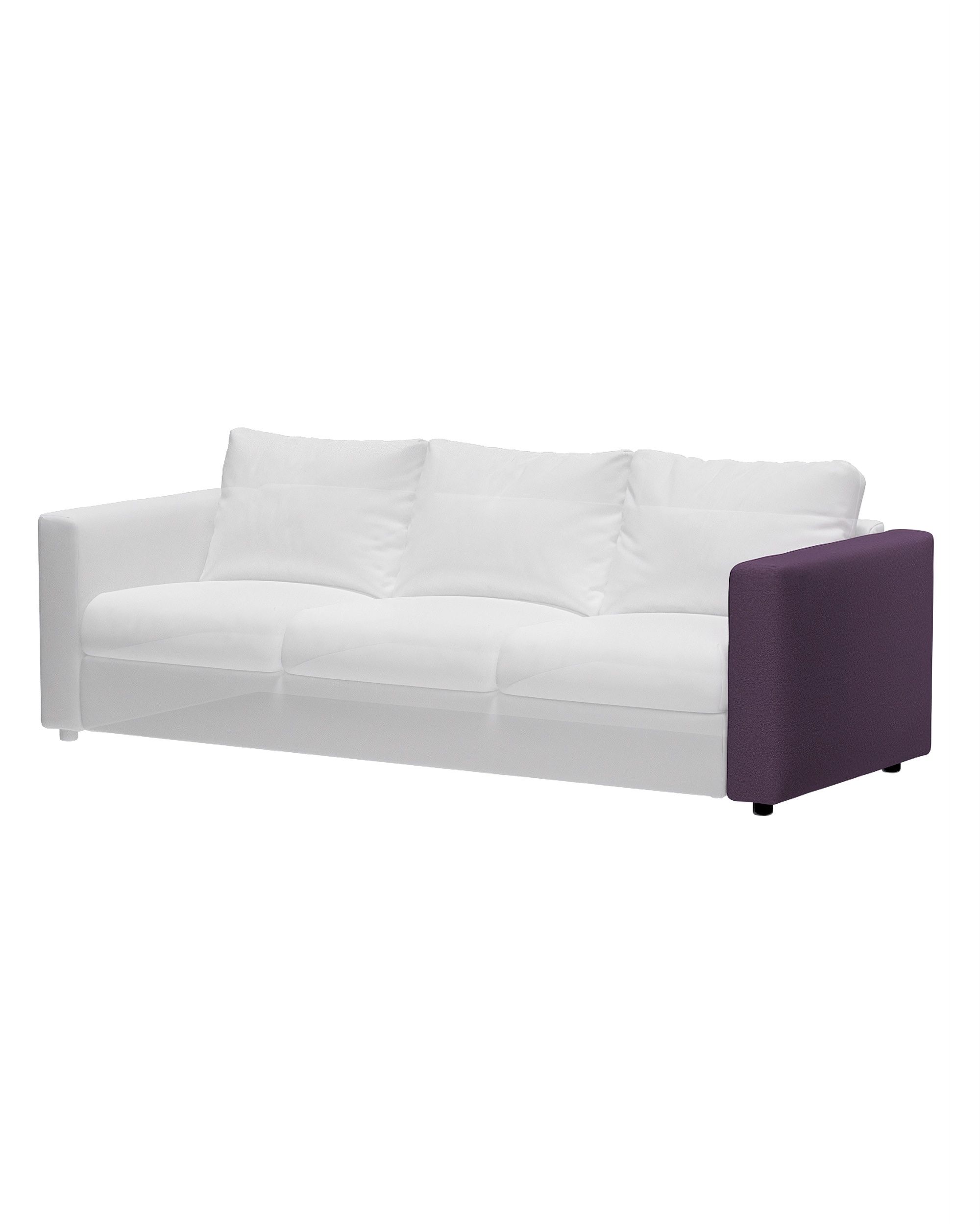 Cover for armrest Vimle product colour purple fabric structured