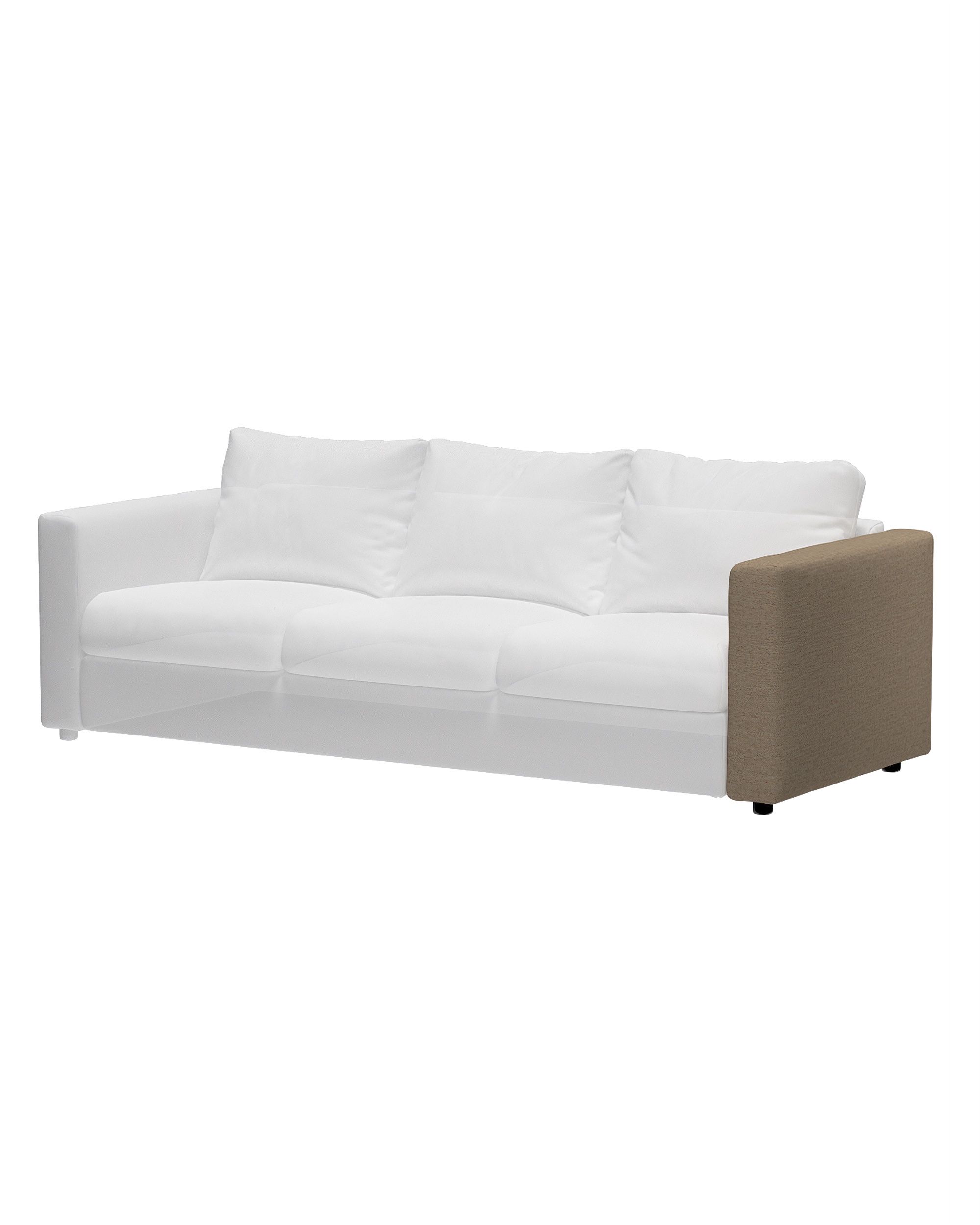 Cover for armrest Vimle product colour beige fabric structured