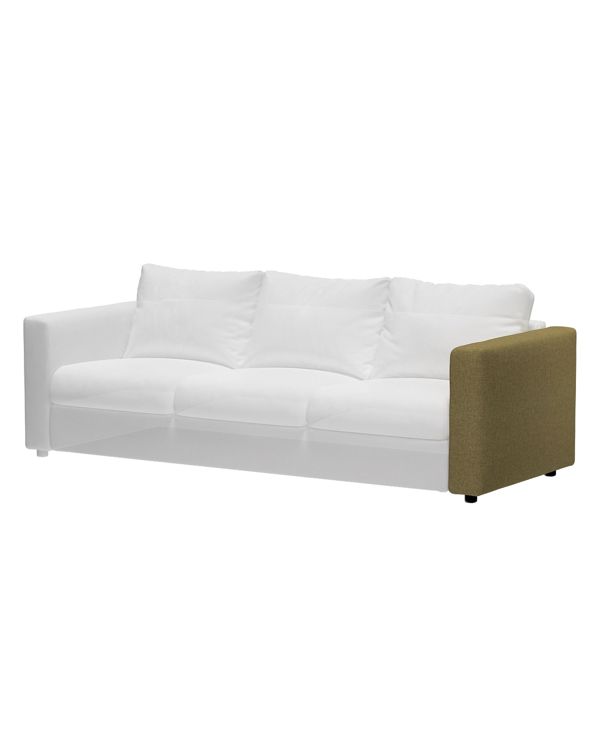 Cover for armrest Vimle product colour green fabric structured