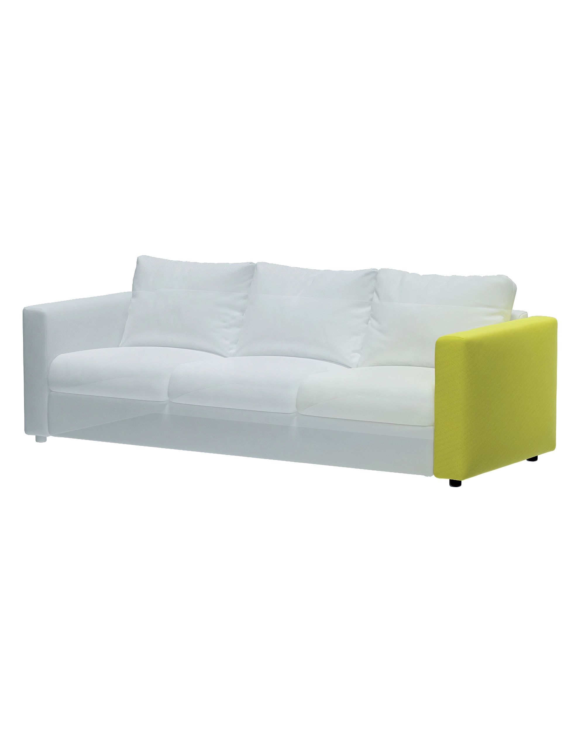 Cover for armrest Vimle product colour green fabric gloss, velvet