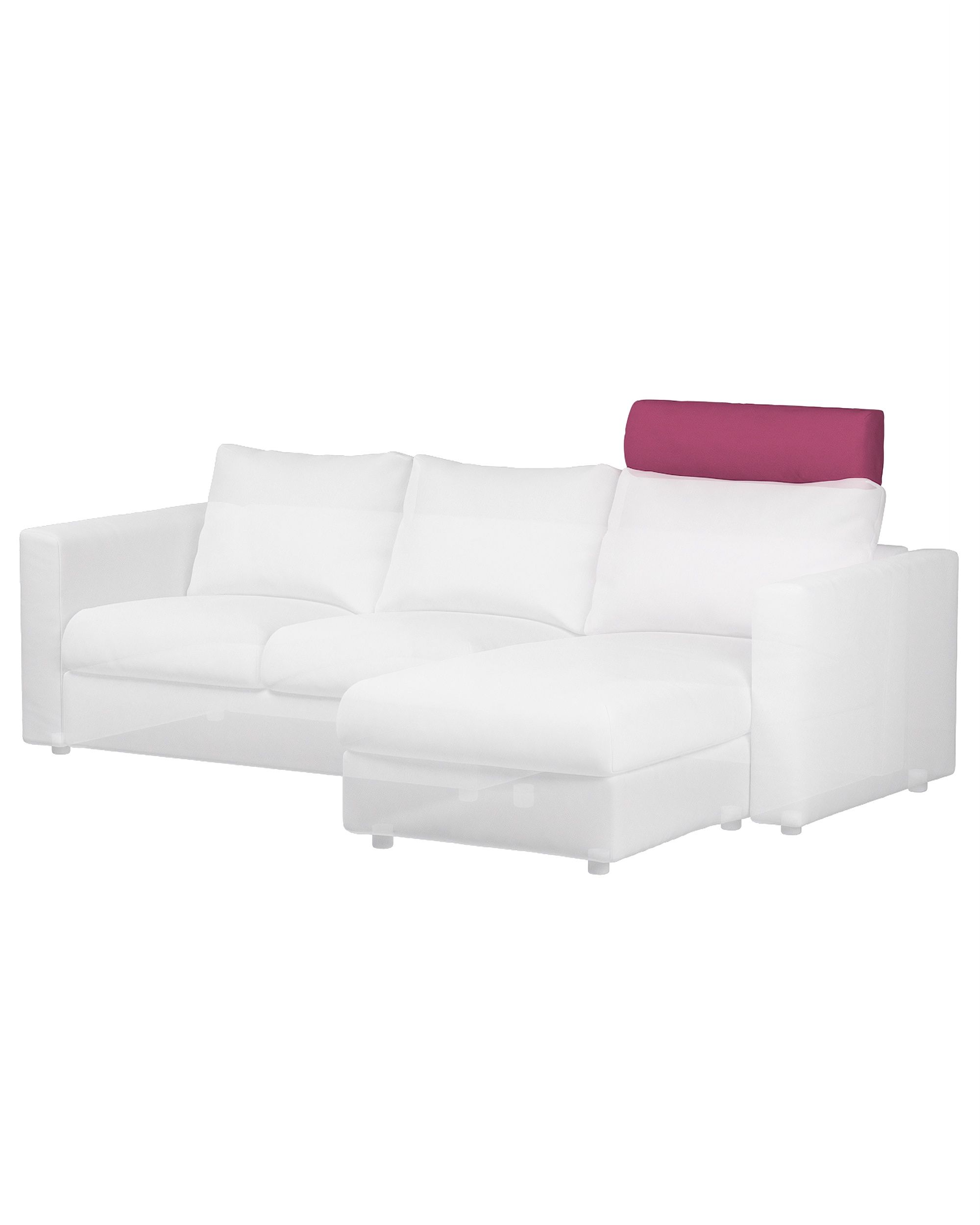 Cover for headrest Vimle product colour plum (hover)