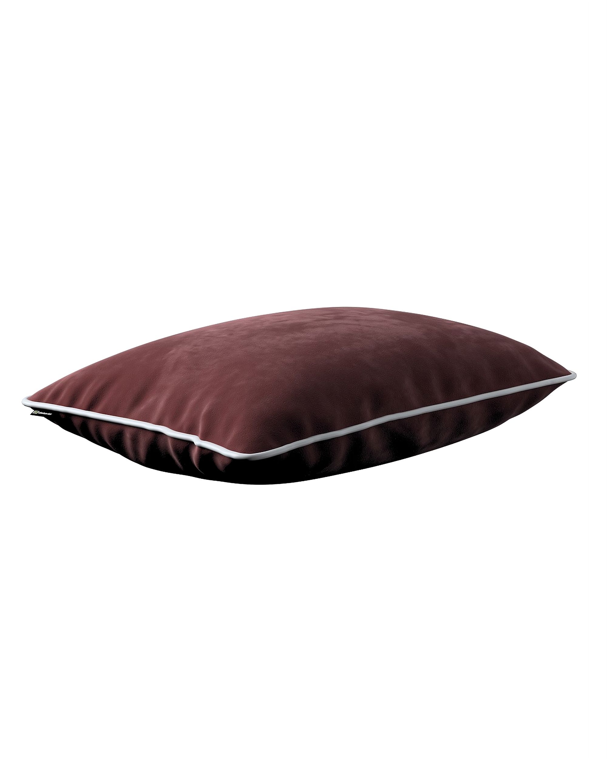 Laura rectangular velvet cushion cover with piping product colour red fabric gloss, velvet (hover)