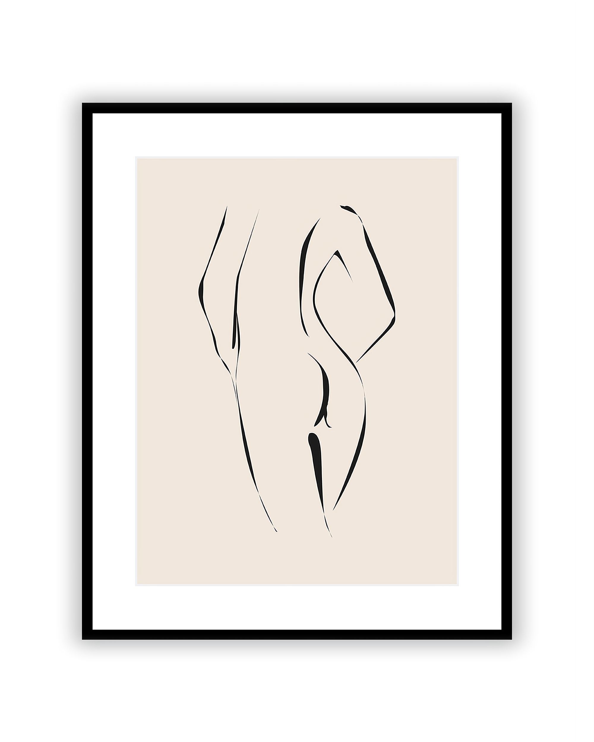 Framed picture Nude Line III, 40x 50 cm