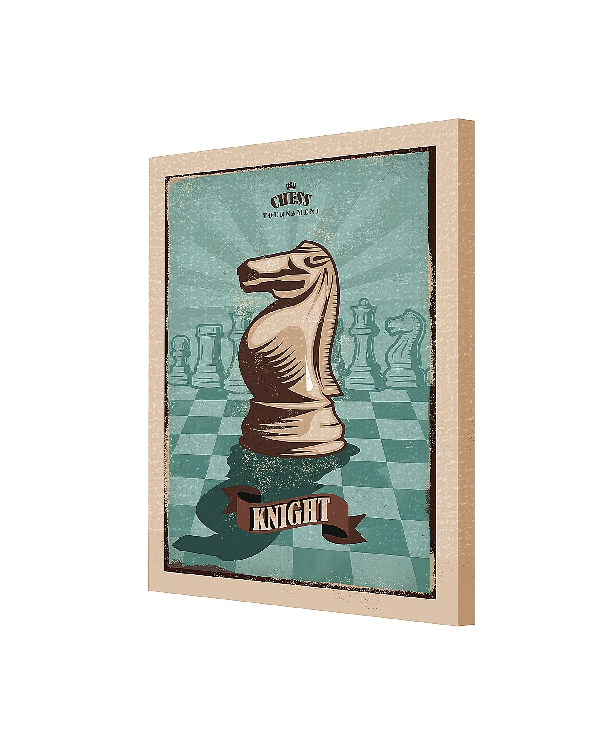 Vintage Chess I canvas painting