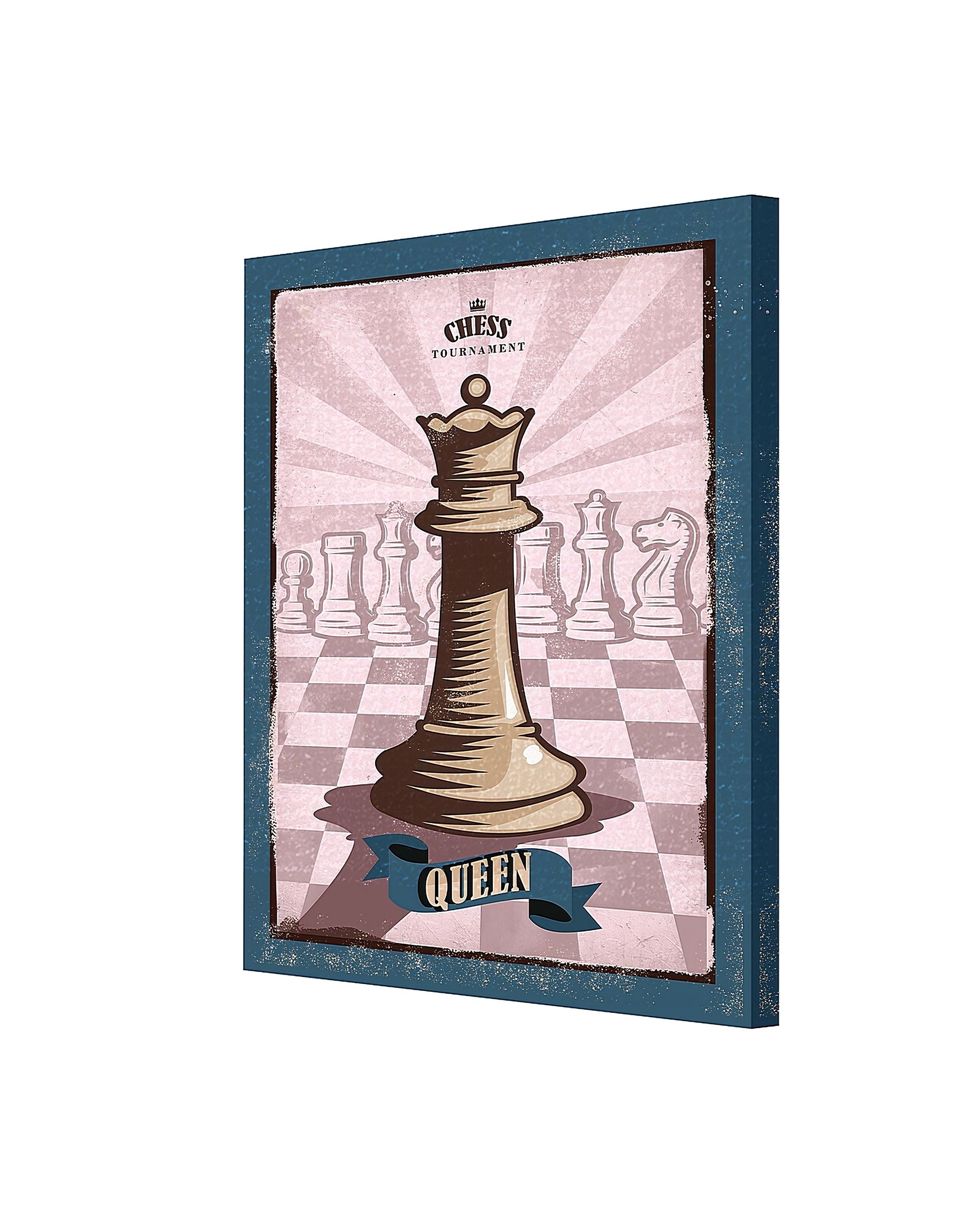 Vintage Chess II canvas painting