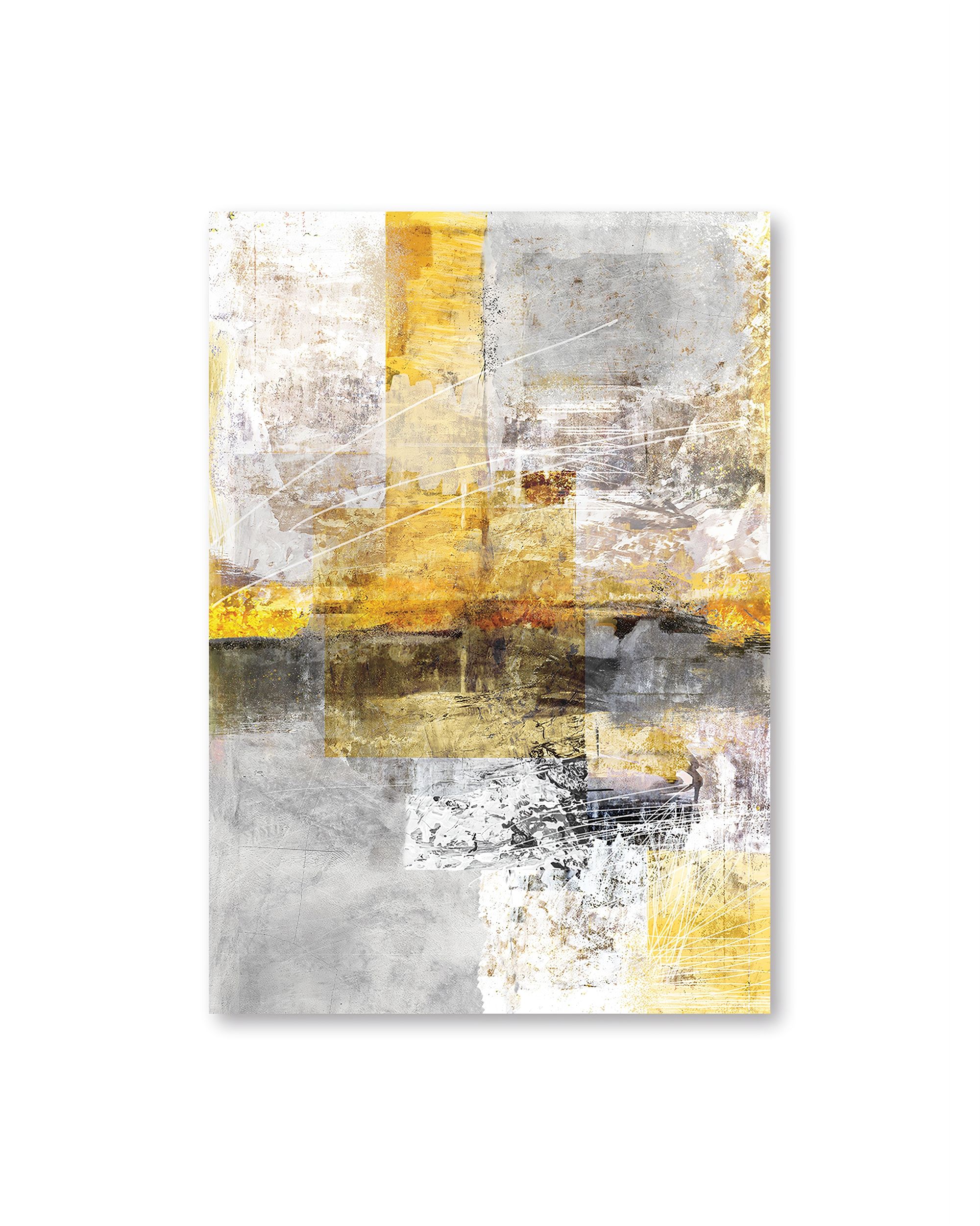 Yellow Abstarct canvas painting