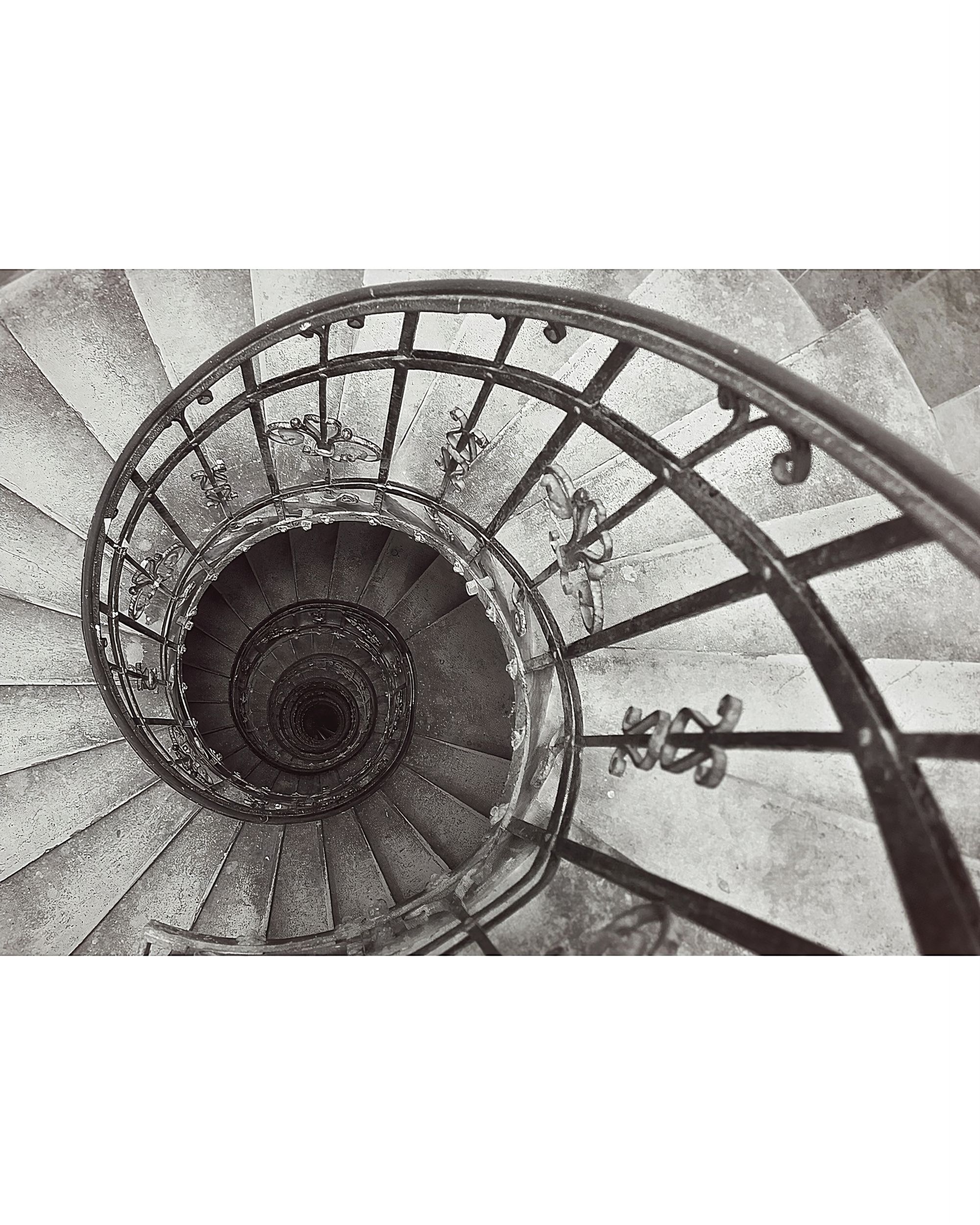 Spiral Stairs canvas painting