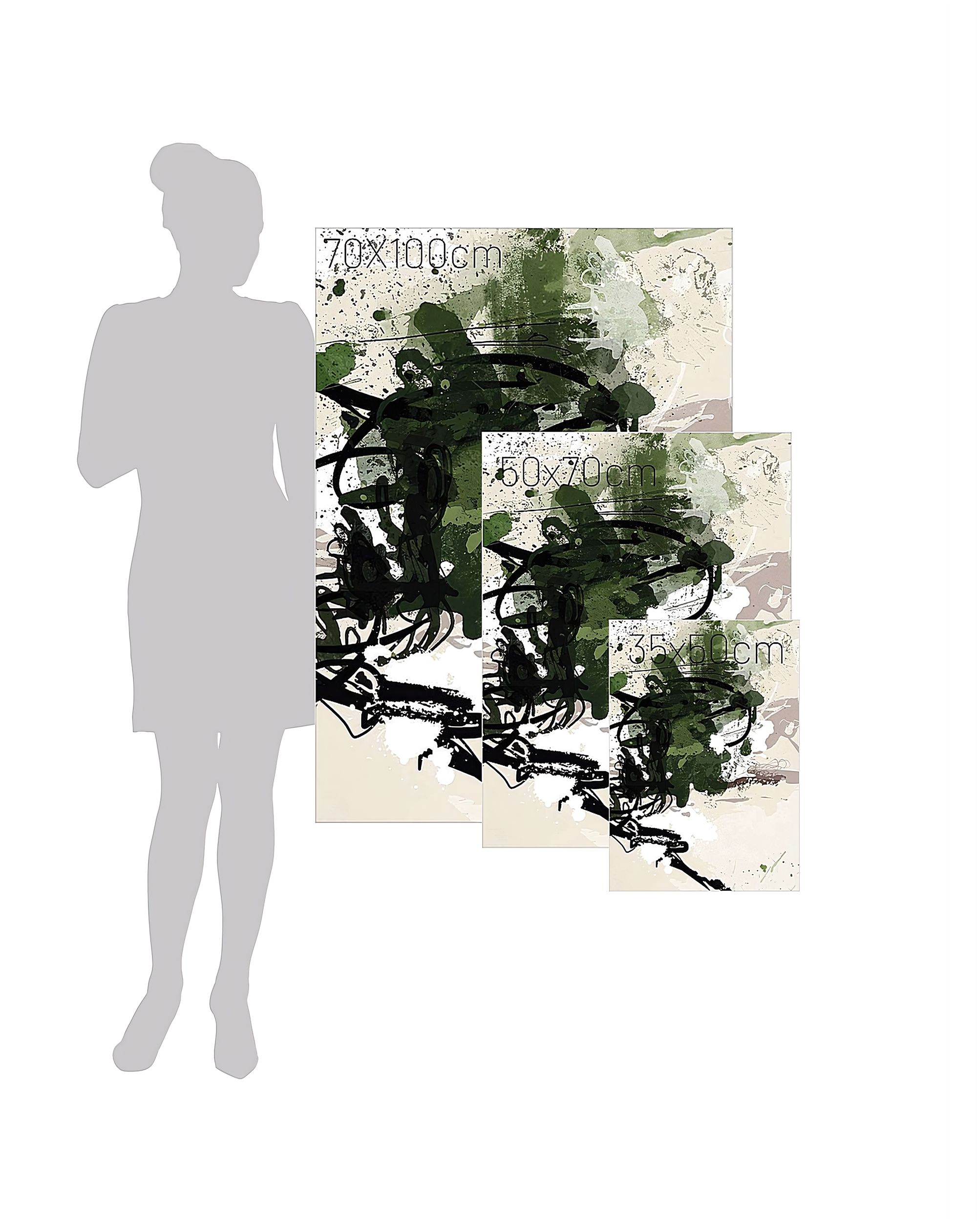 Abstract canvas painting (hover)
