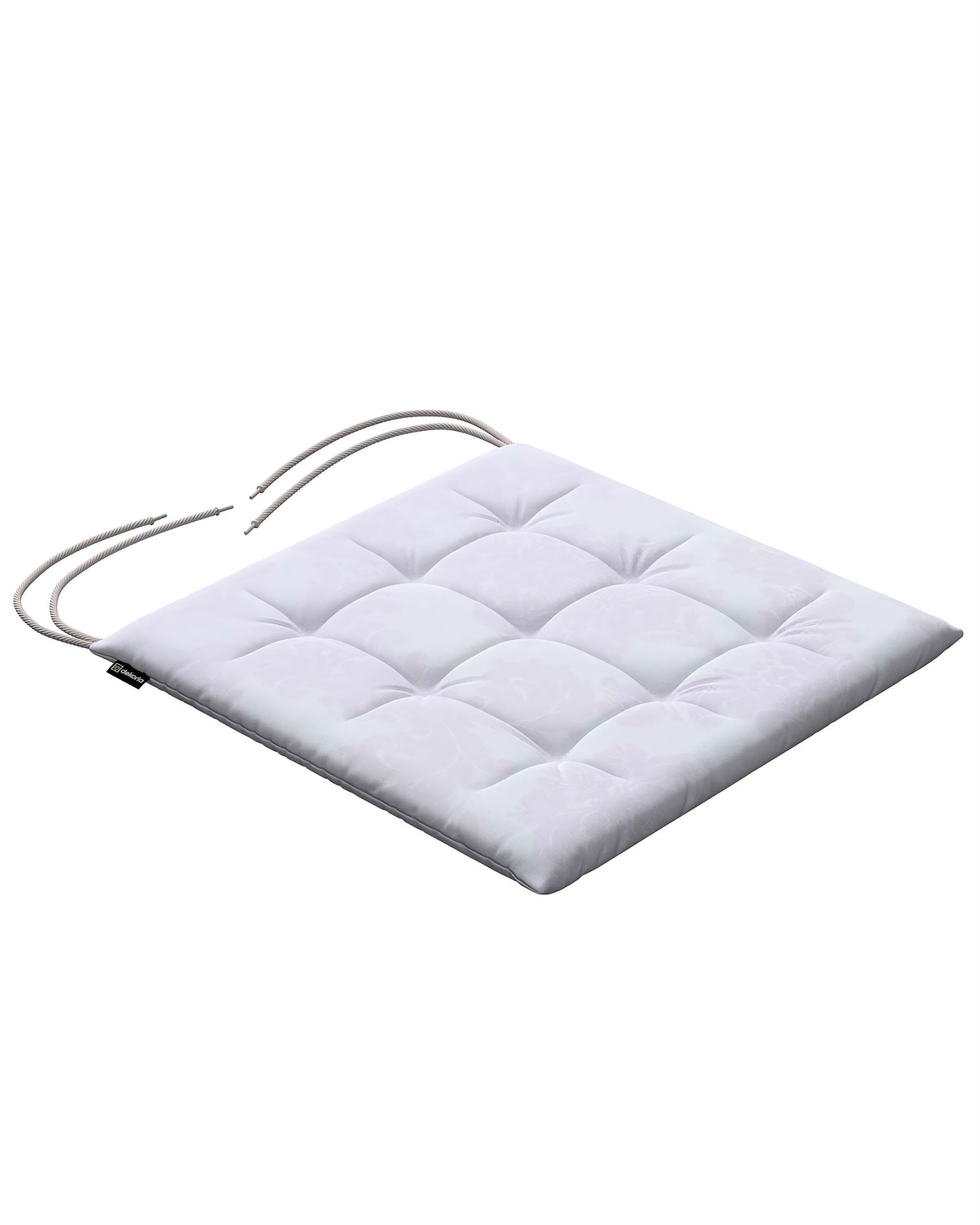 Charles seat pad product colour white fabric gloss, structured, patterned