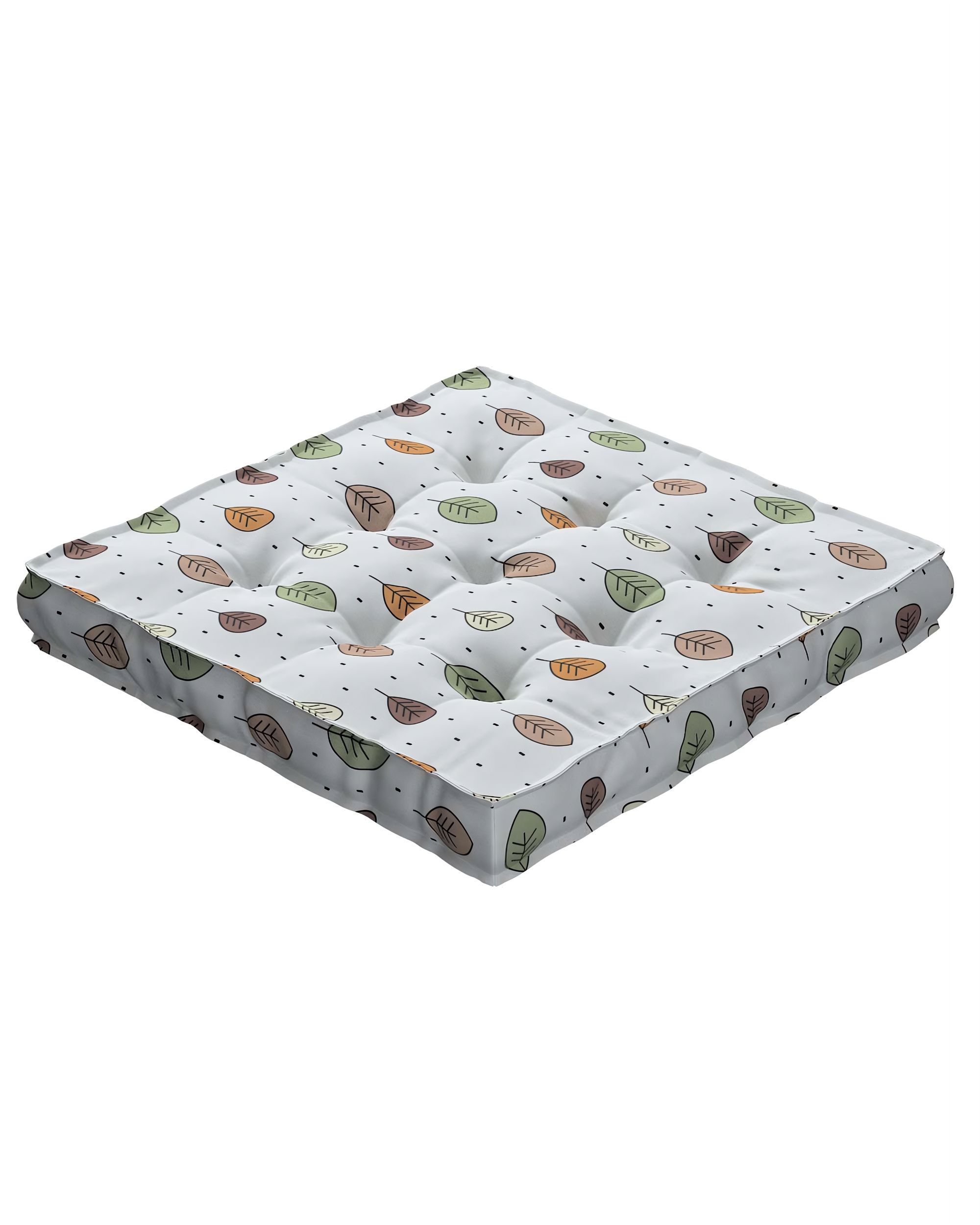 Jacob seat pad/floor cushion product colour brown fabric patterned