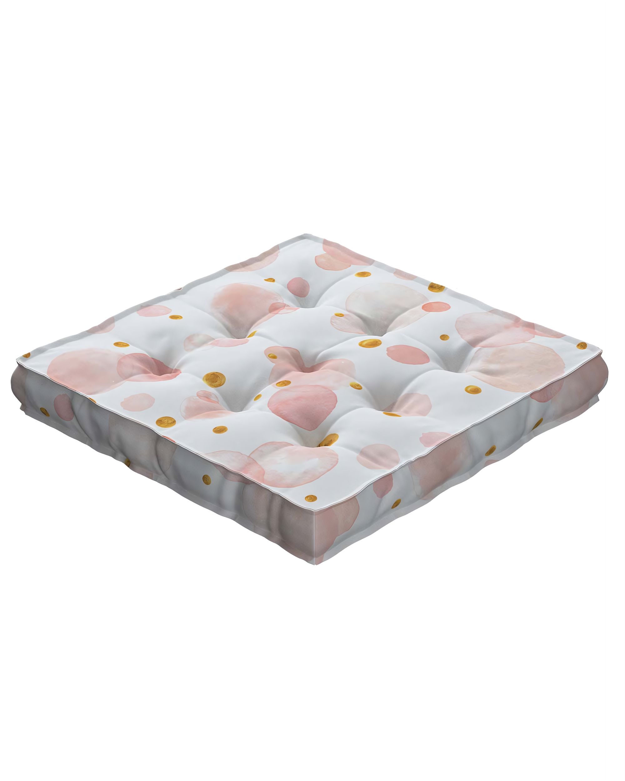 Jacob seat pad/floor cushion product colour pink fabric patterned