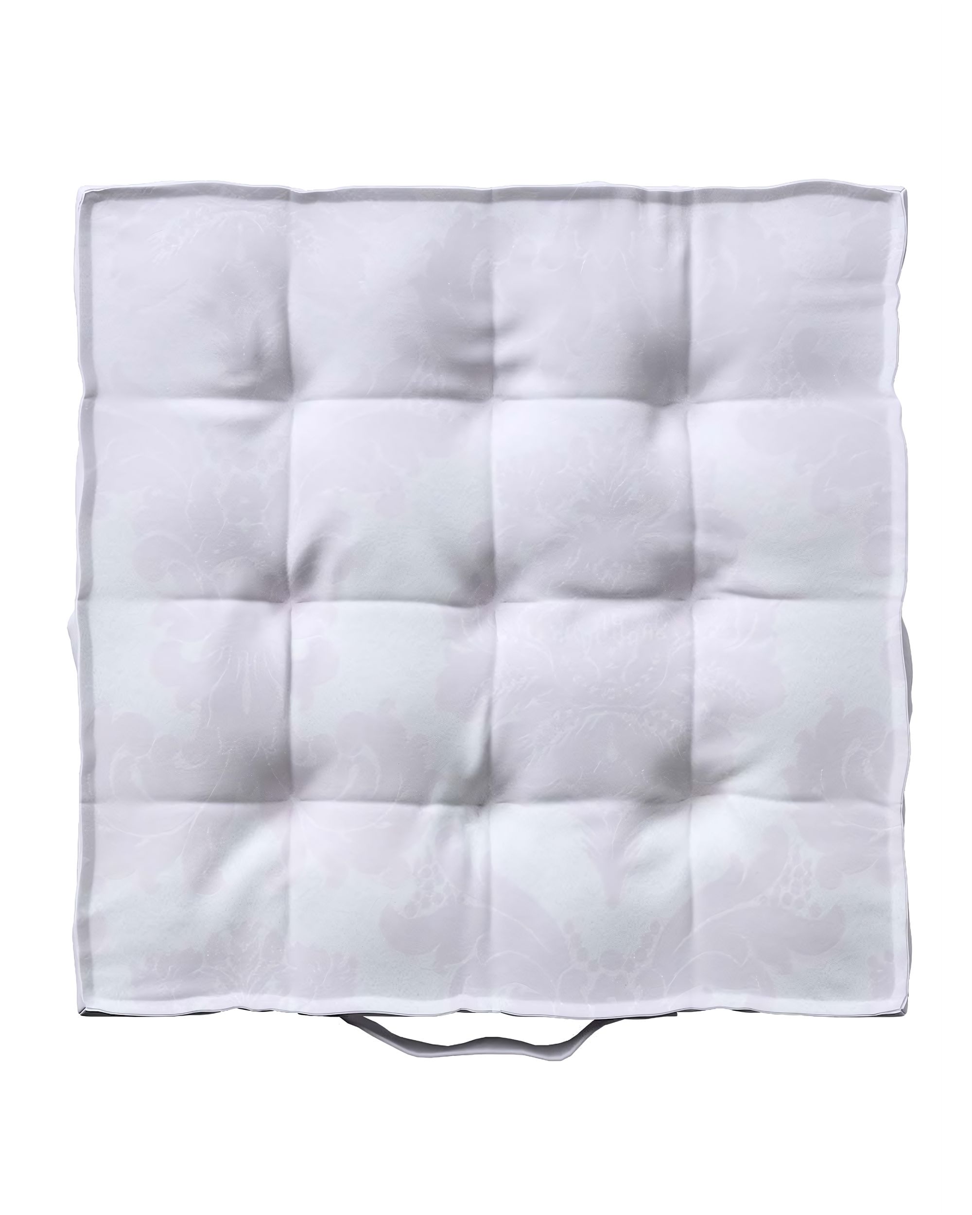 Jacob seat pad/floor cushion product colour white fabric gloss, structured, patterned (hover)