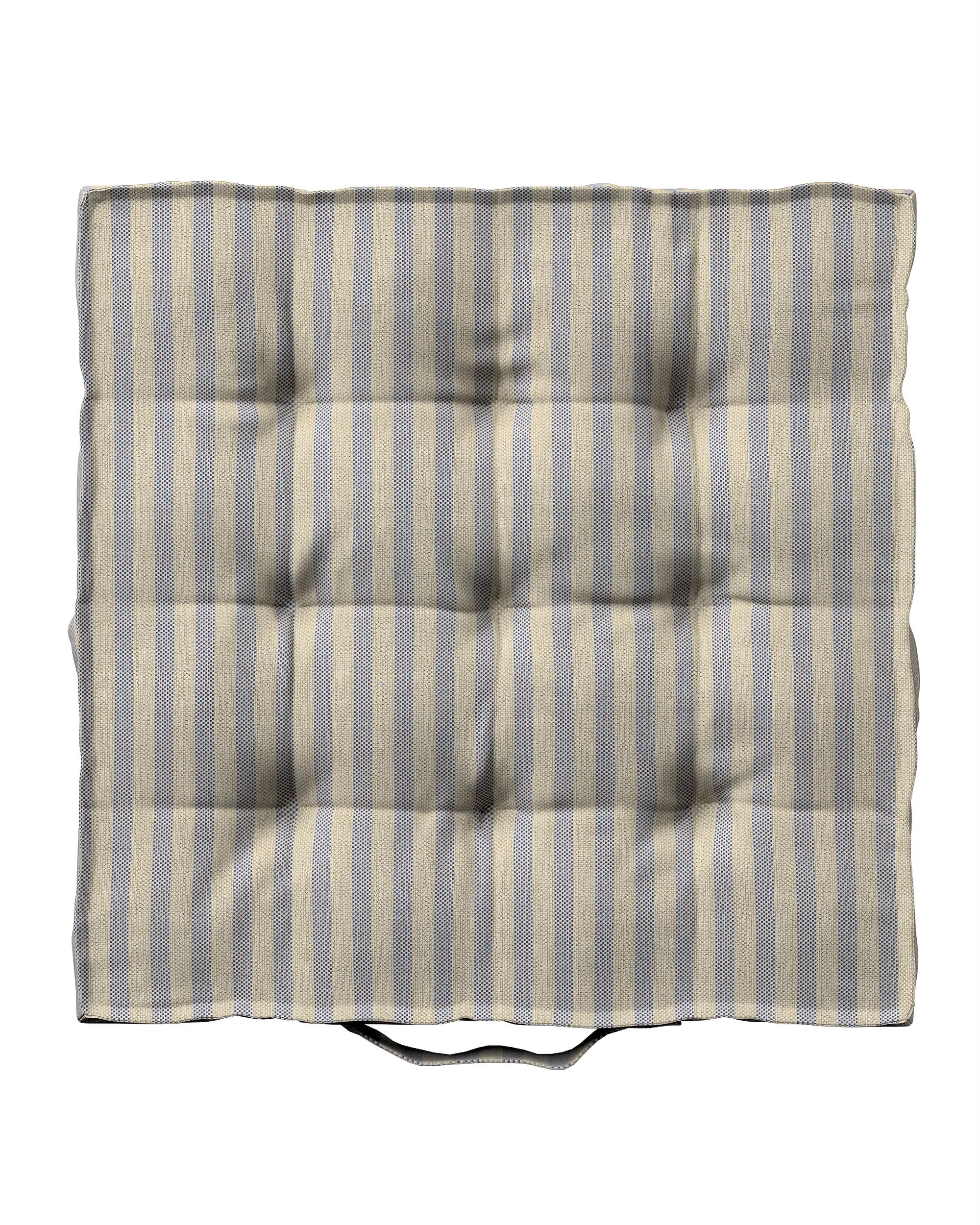 Jacob seat pad/floor cushion product colour beige fabric outdoor, structured, patterned