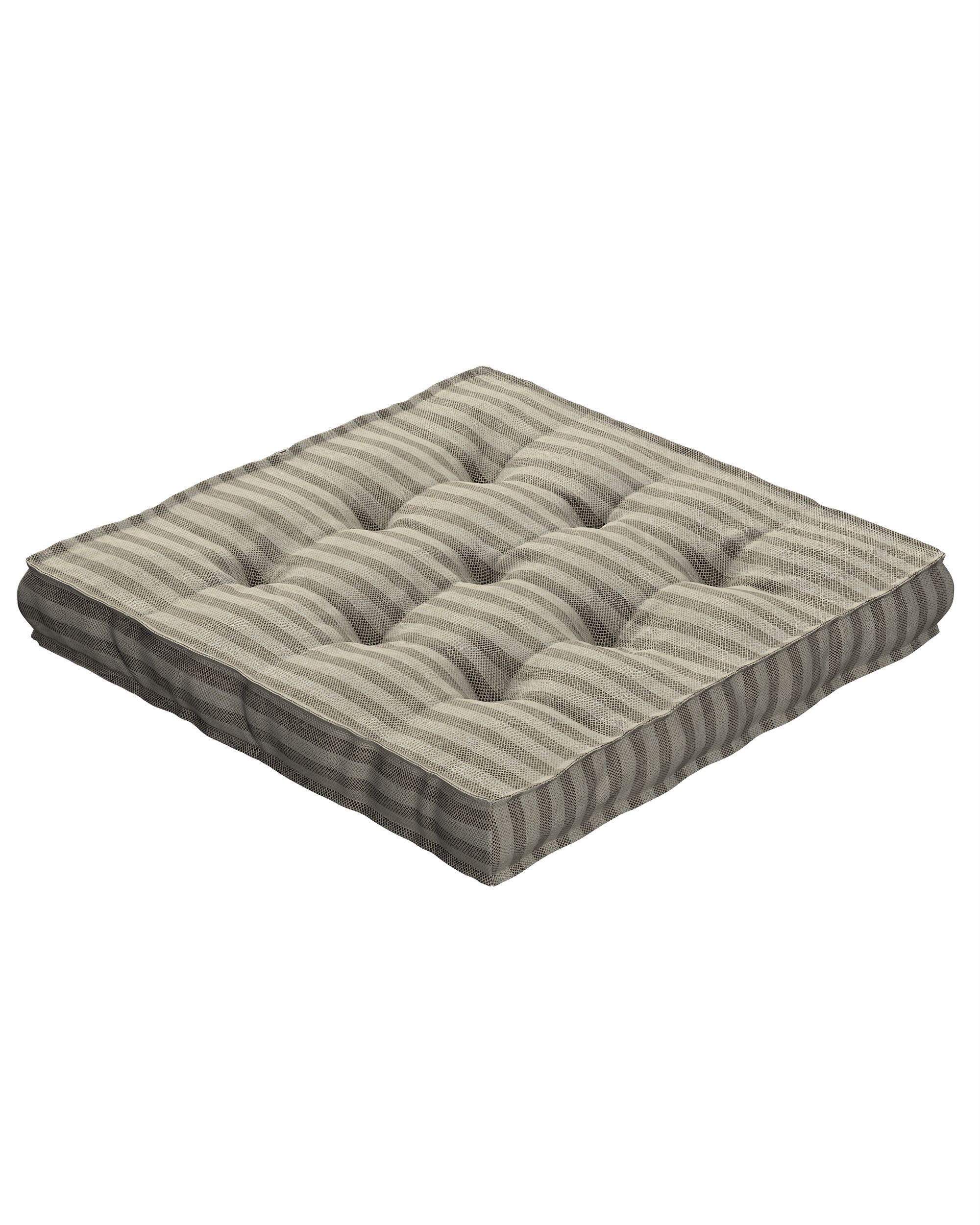 Jacob seat pad/floor cushion product colour beige fabric outdoor, structured, patterned (hover)