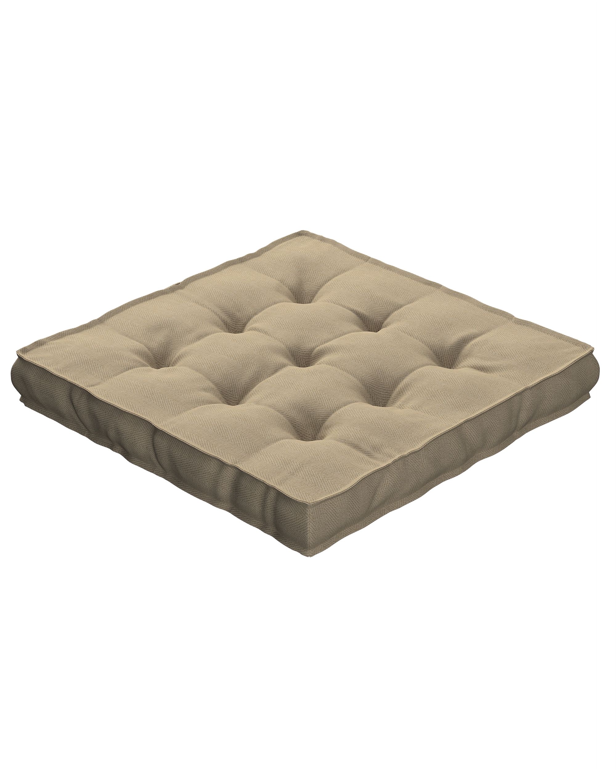 Jacob seat pad/floor cushion product colour beige fabric outdoor, structured (hover)
