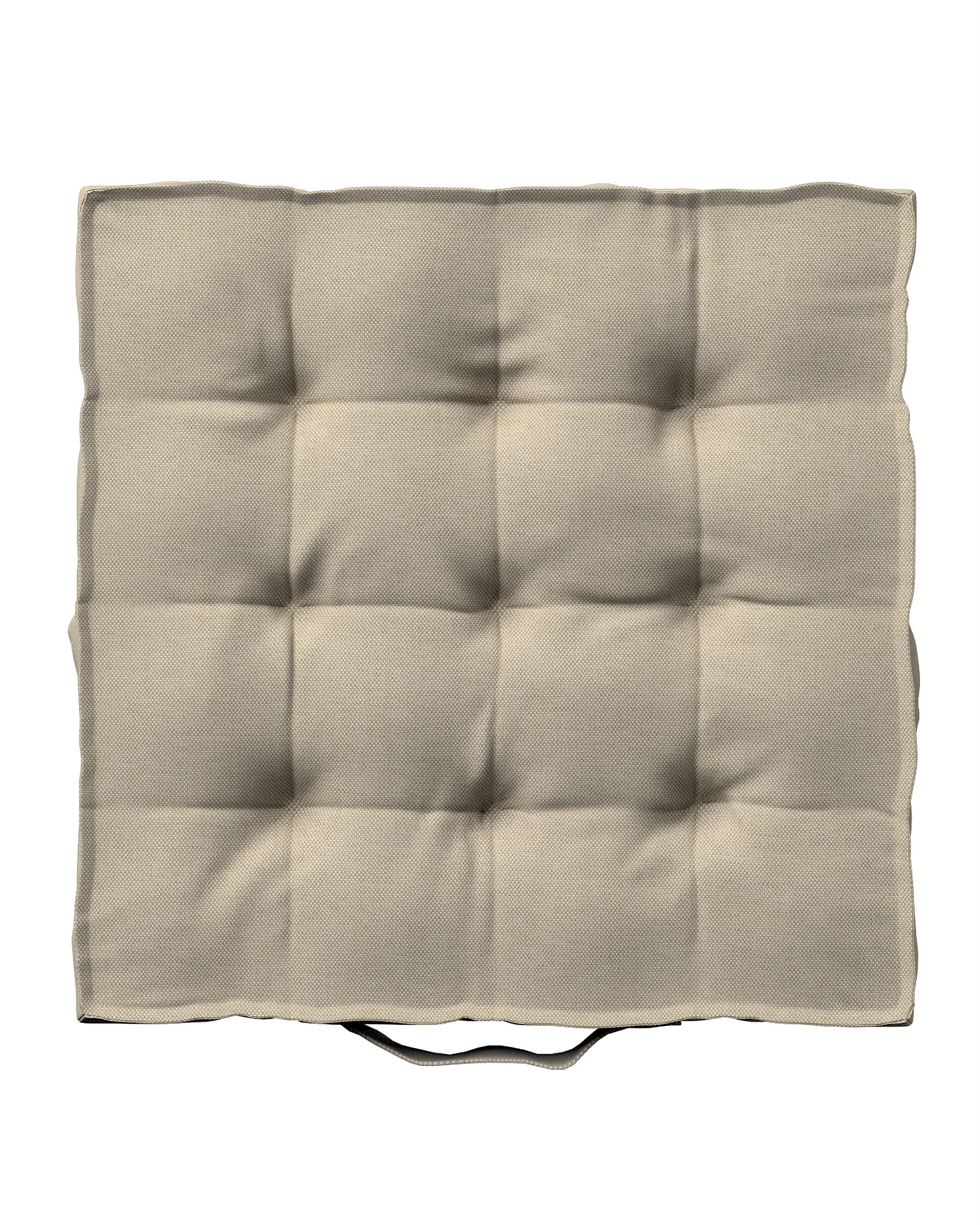 Jacob seat pad/floor cushion product colour beige fabric outdoor, structured