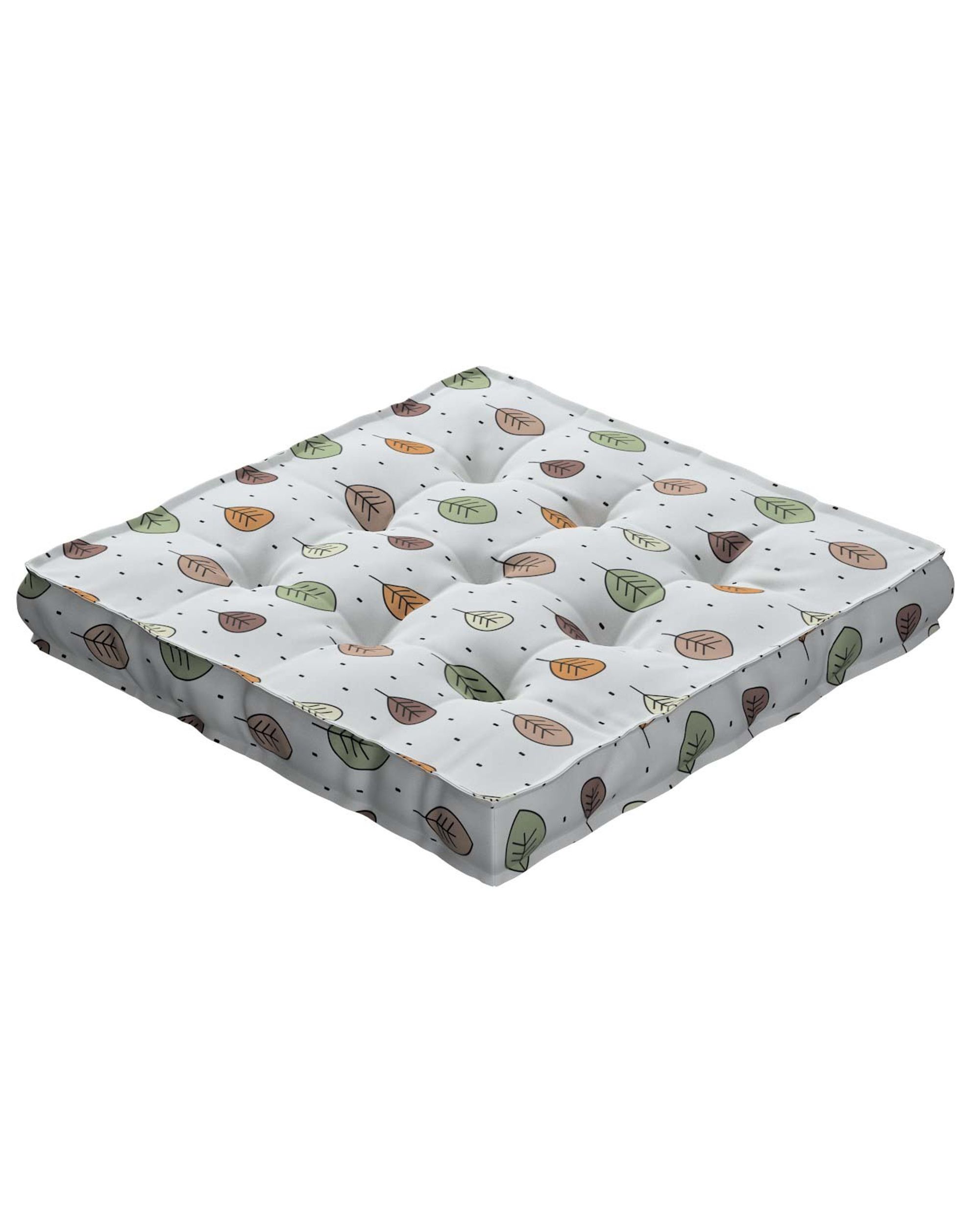 Jacob seat pad/floor cushion product colour brown fabric patterned
