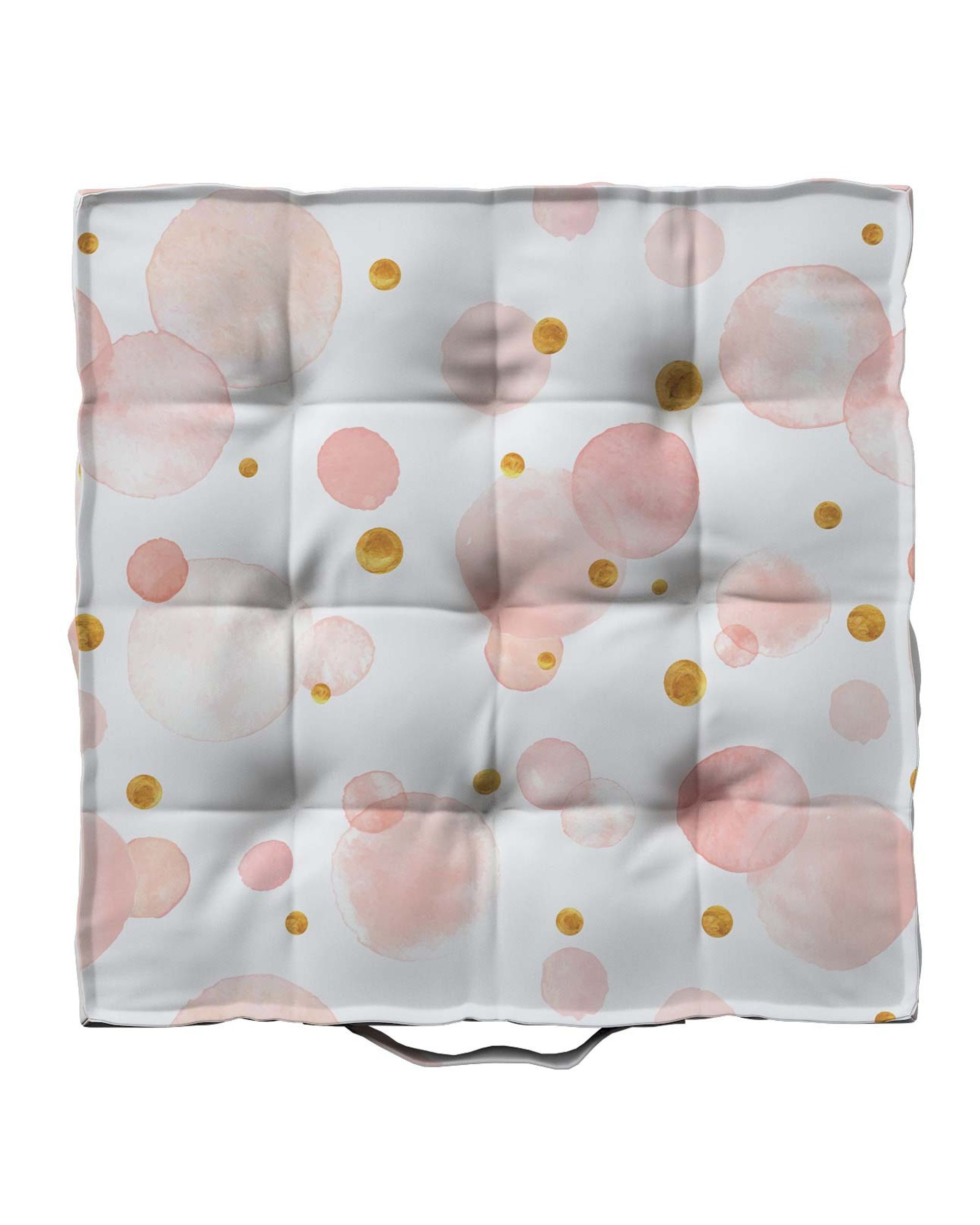 Jacob seat pad/floor cushion product colour pink fabric patterned (hover)