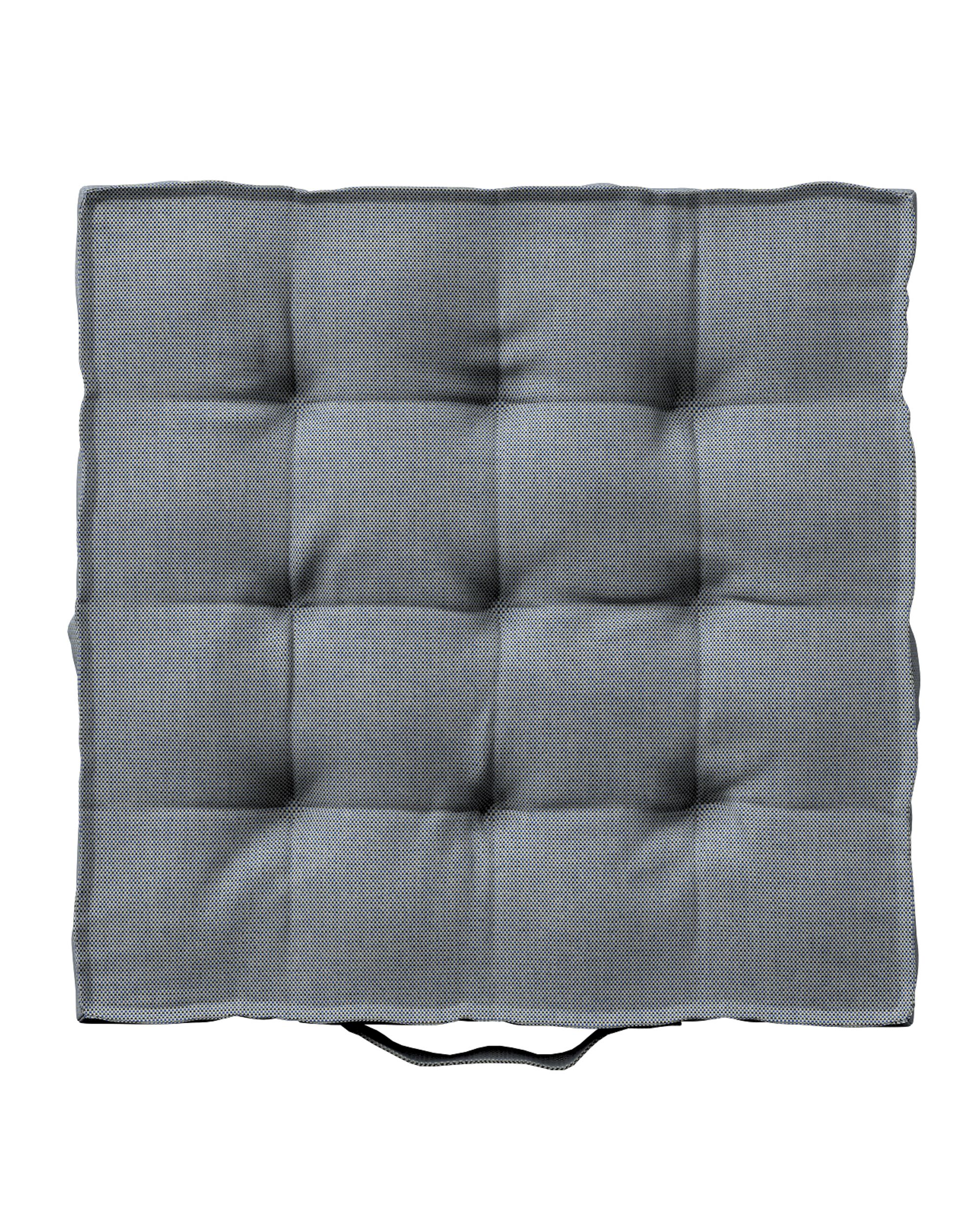 Jacob seat pad/floor cushion product colour black fabric outdoor, structured