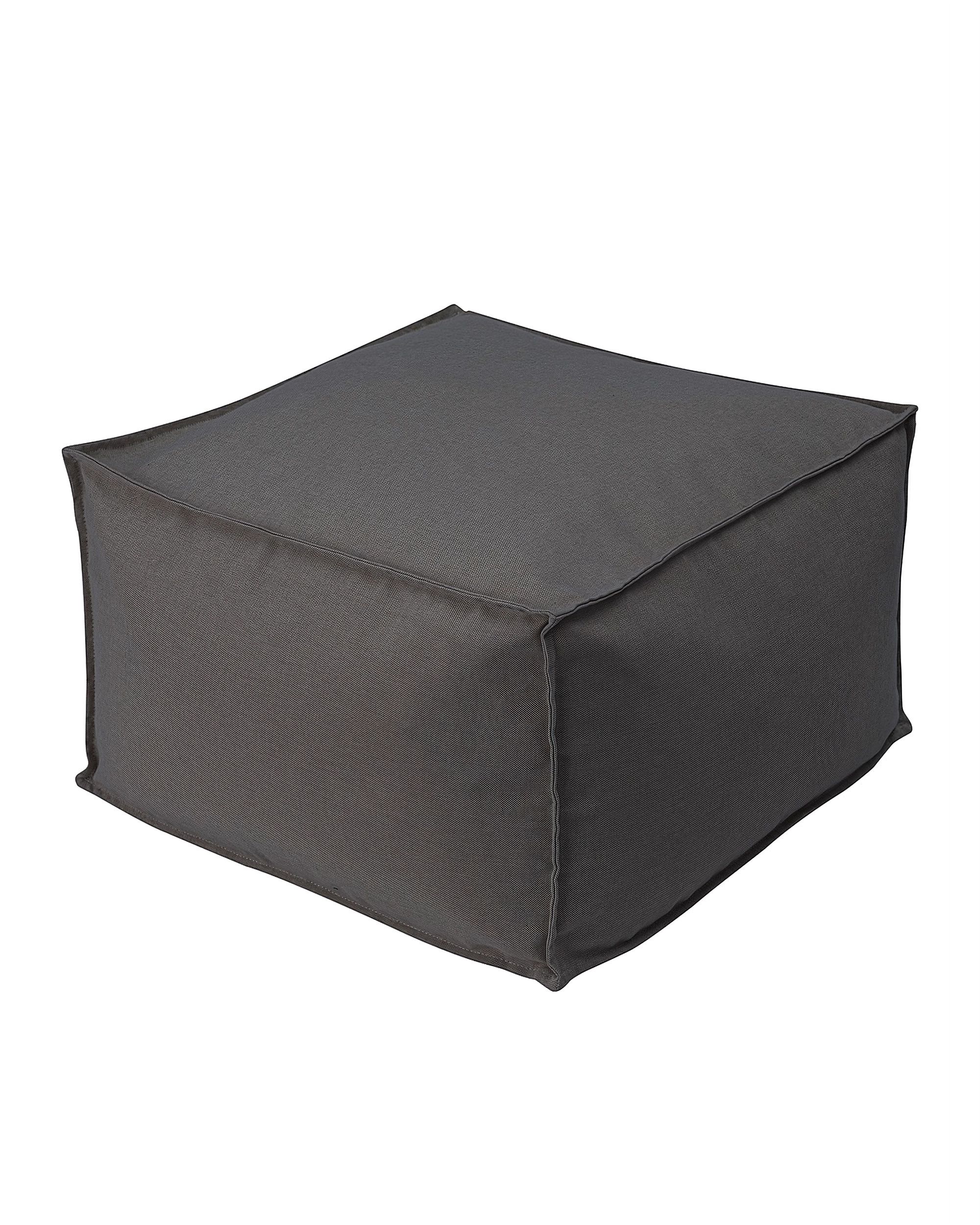 Garden pouf product colour brown fabric outdoor, structured