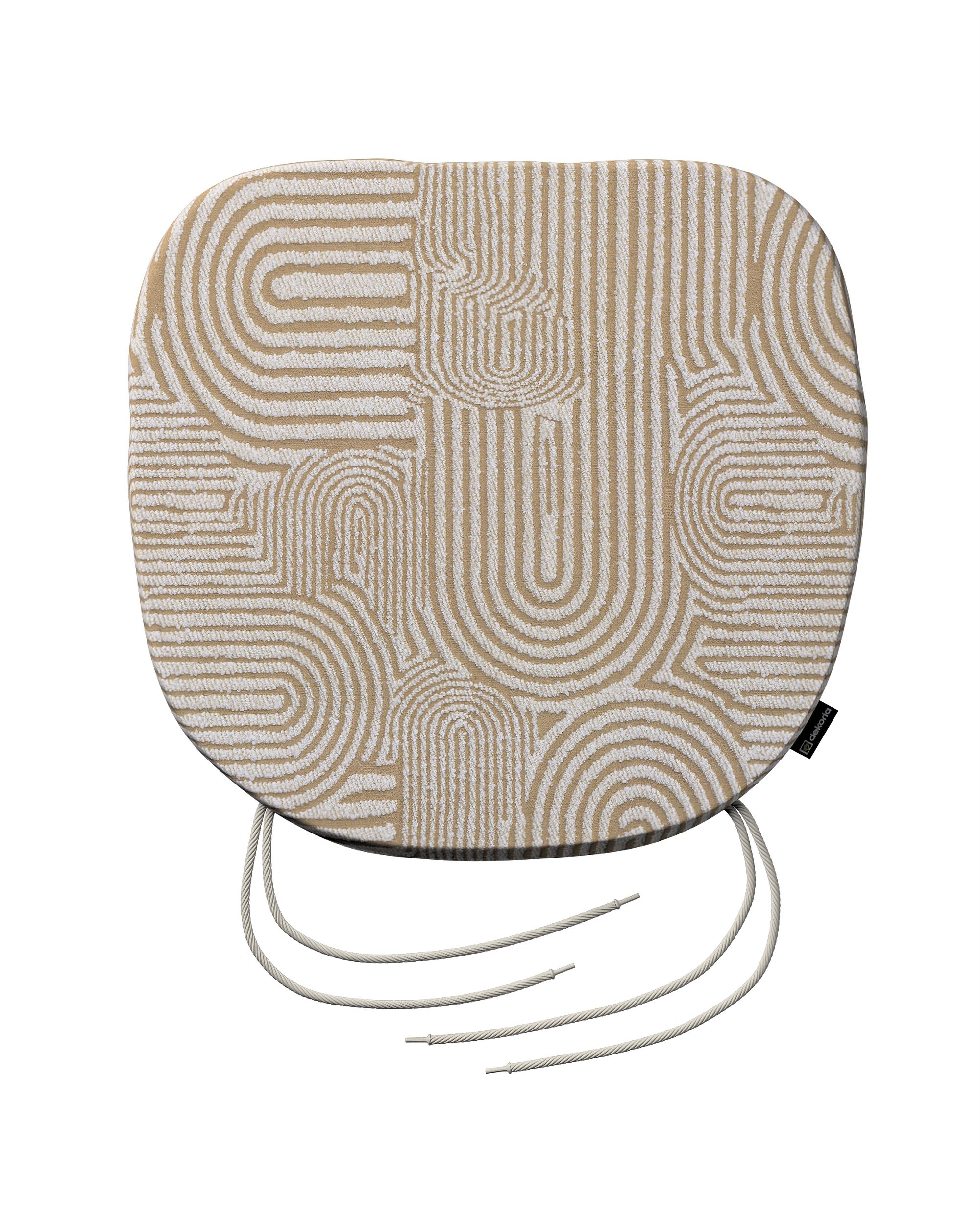 Bart seat pad product colour beige fabric structured, patterned (hover)