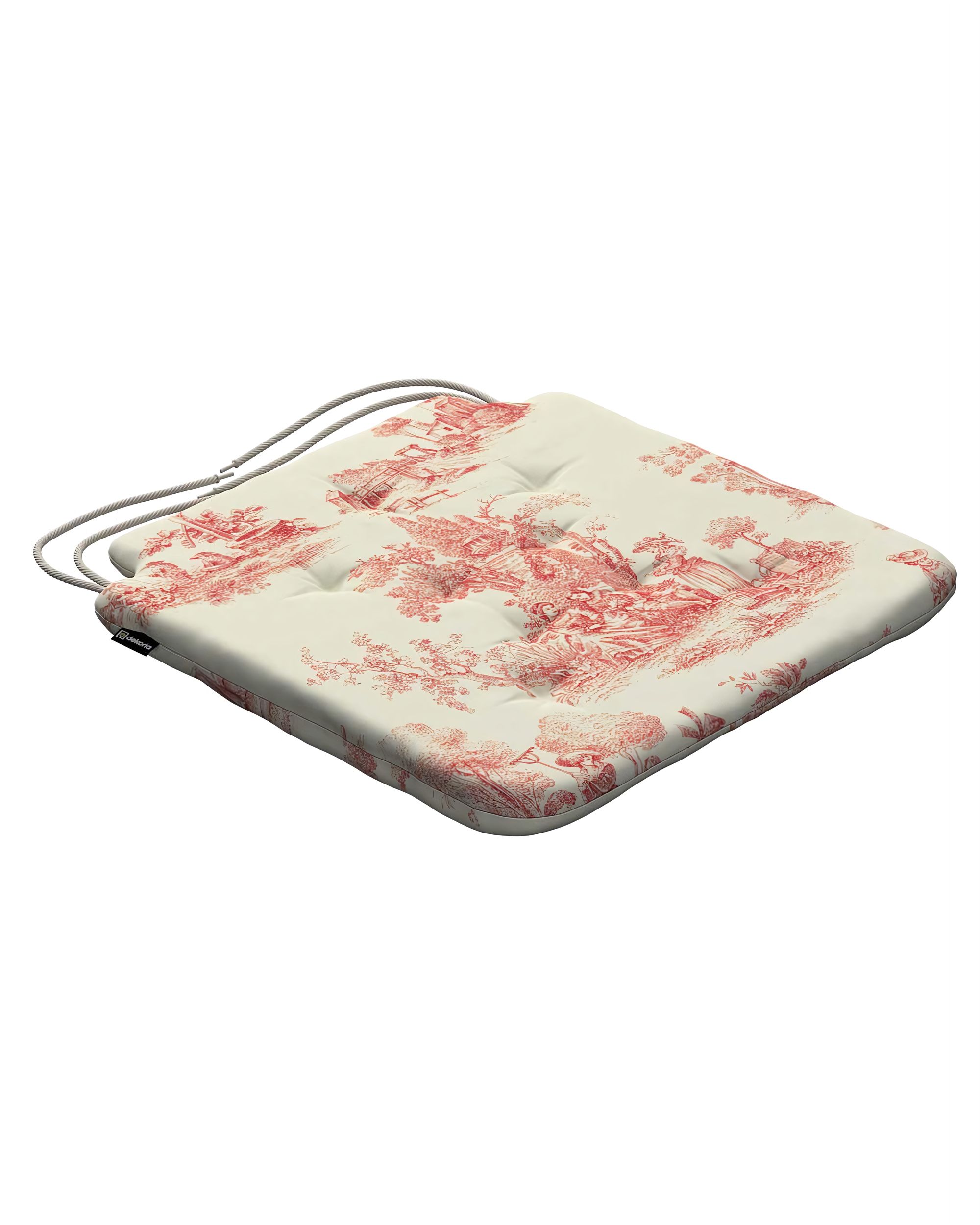 Oleg seat pad product colour red fabric patterned (hover)