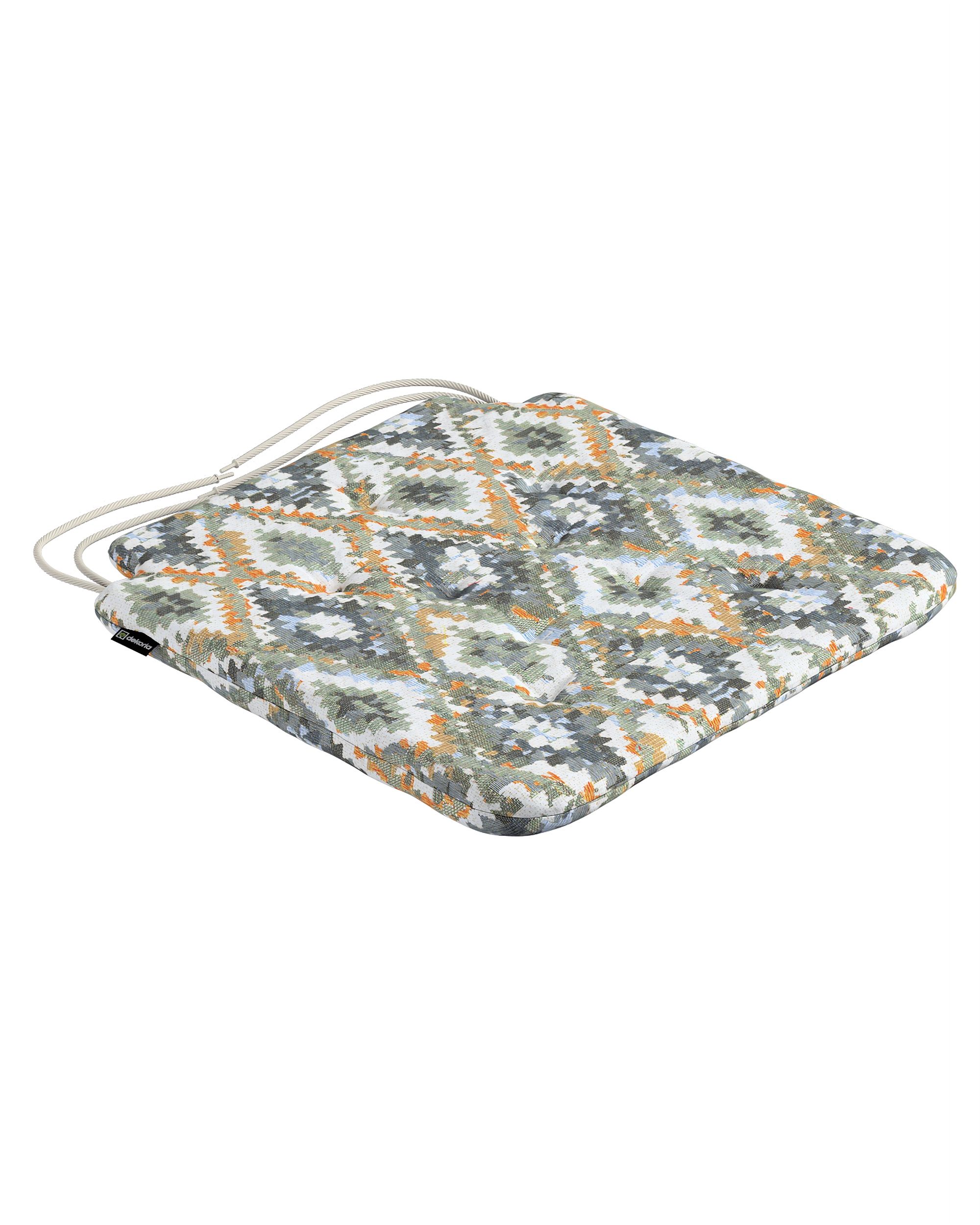 Oleg seat pad product colour blue fabric structured, patterned