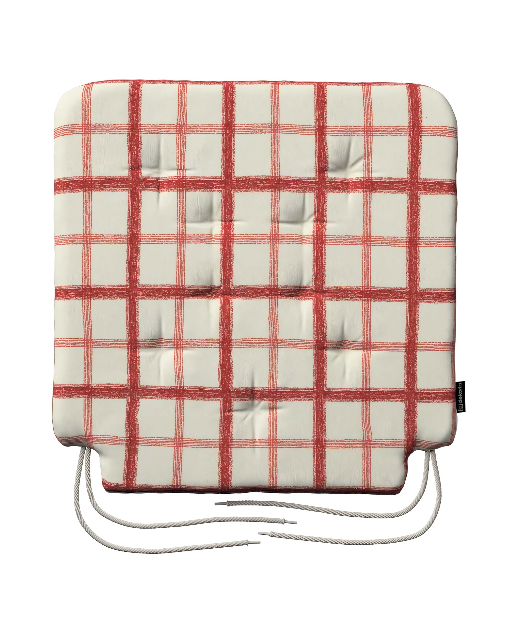 Oleg seat pad product colour red fabric patterned