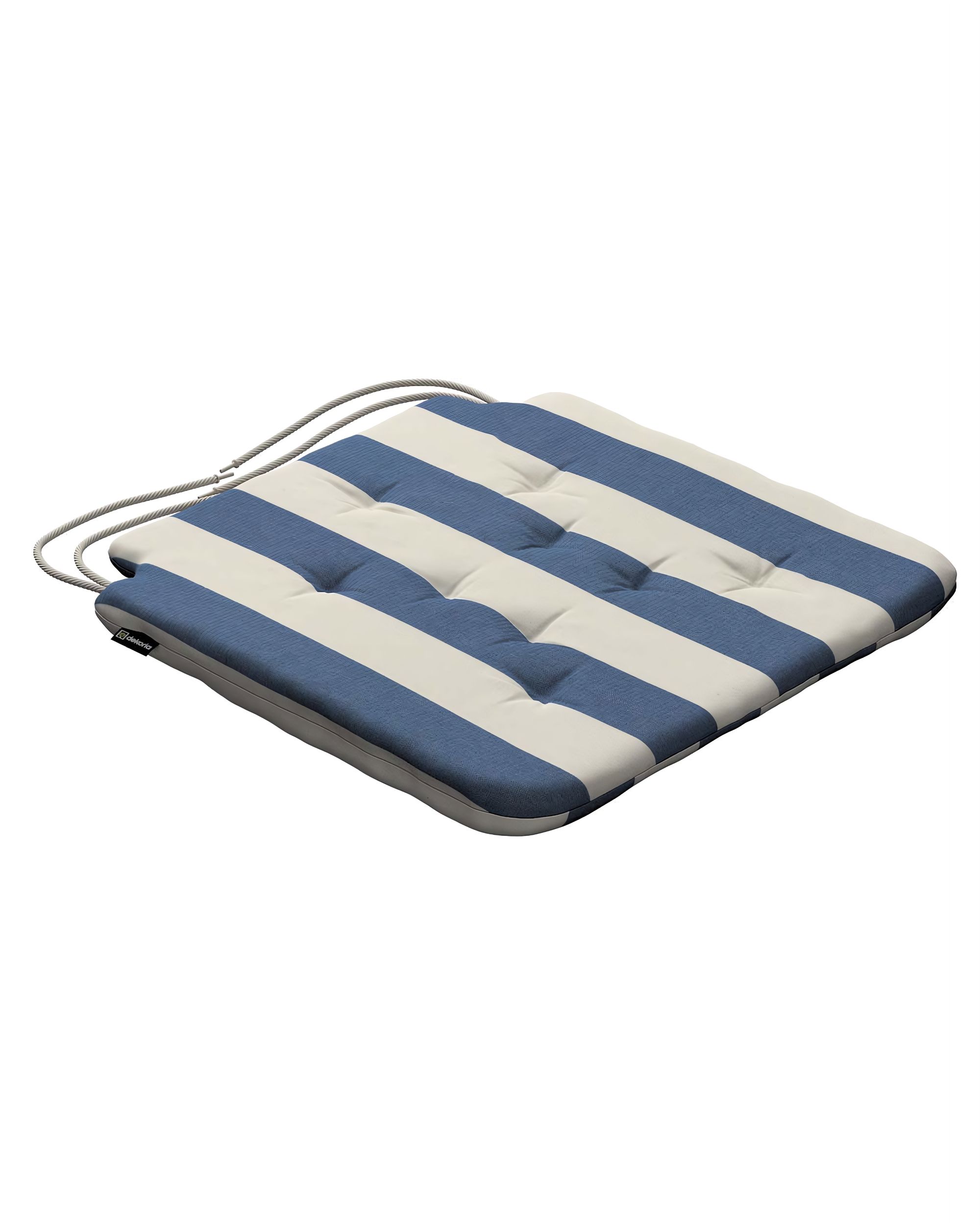 Oleg seat pad product colour blue fabric patterned