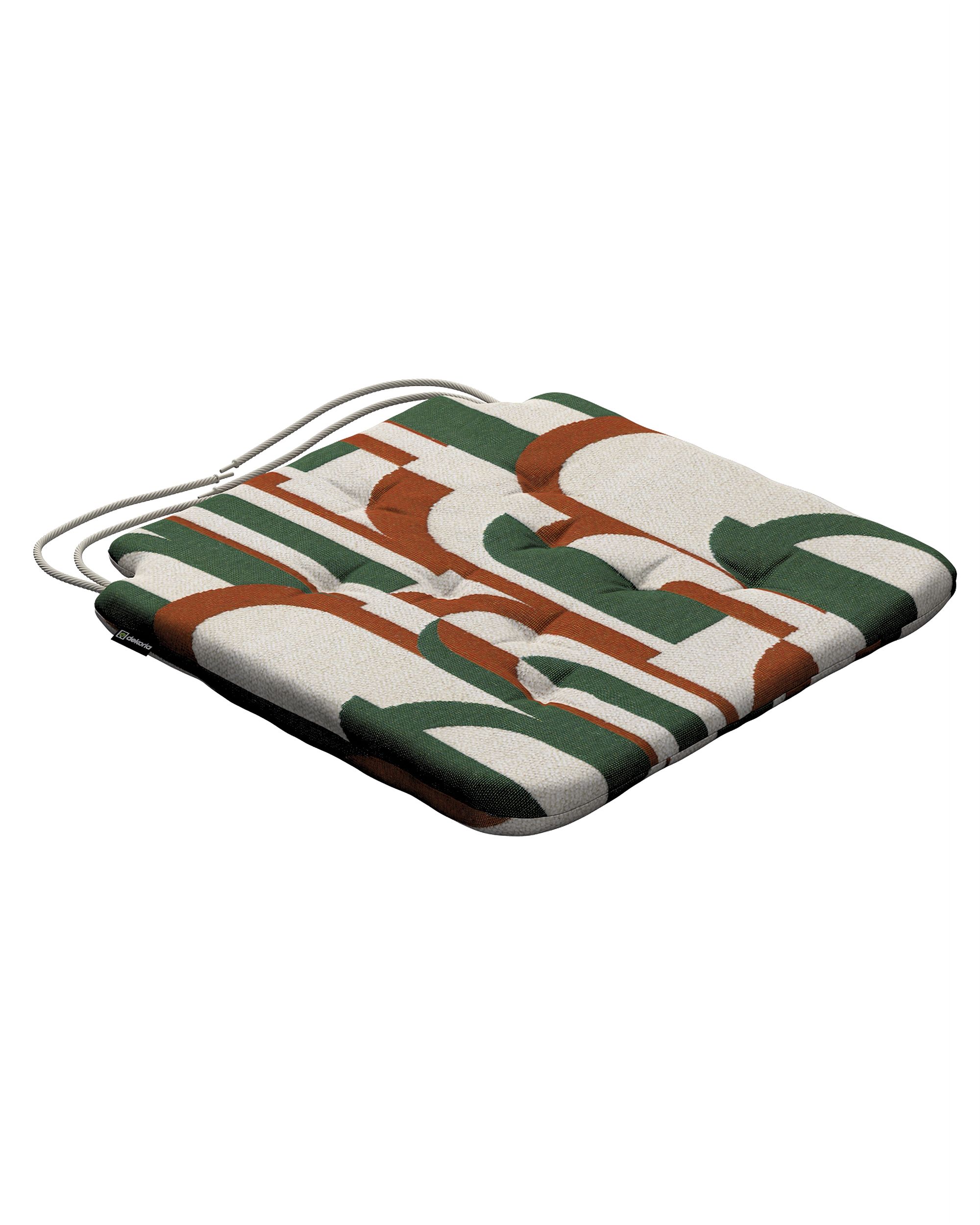 Oleg seat pad product colour green fabric structured, patterned