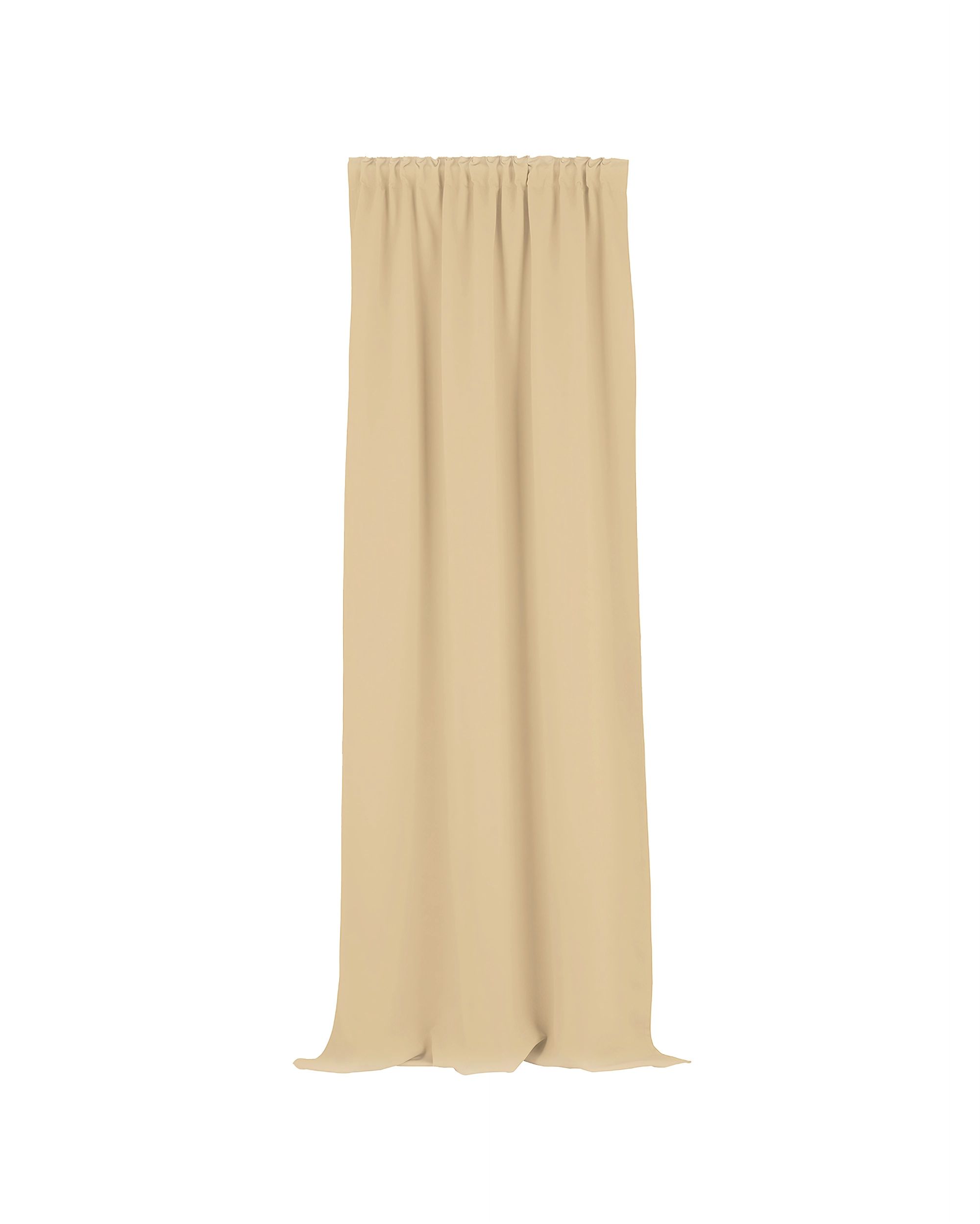 Blackout pencil pleat curtain light beige140 x 280 cm 1 pc.