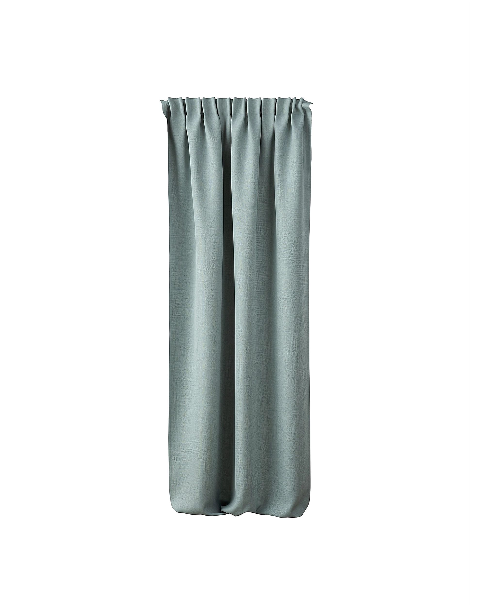 Blackout pencil pleat curtain textured mint 140 x 280 cm 1 pc.