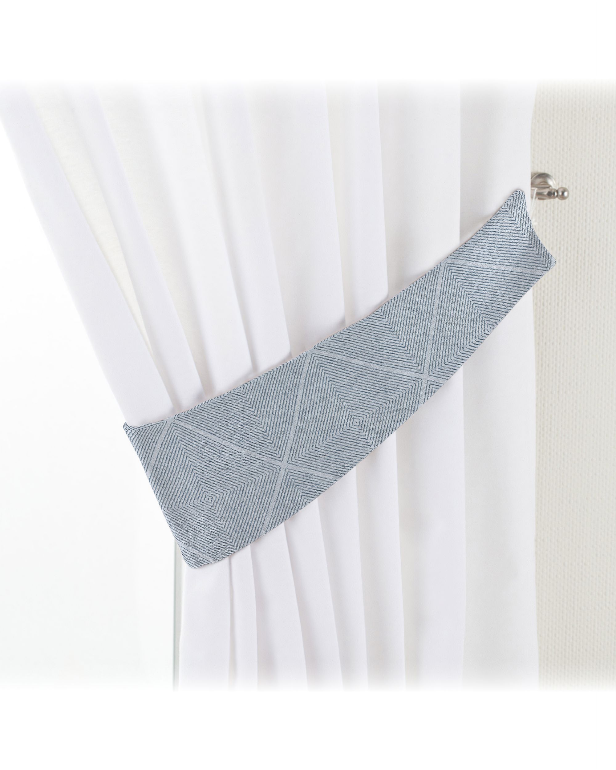 Victoria tieback product colour grey fabric structured, patterned