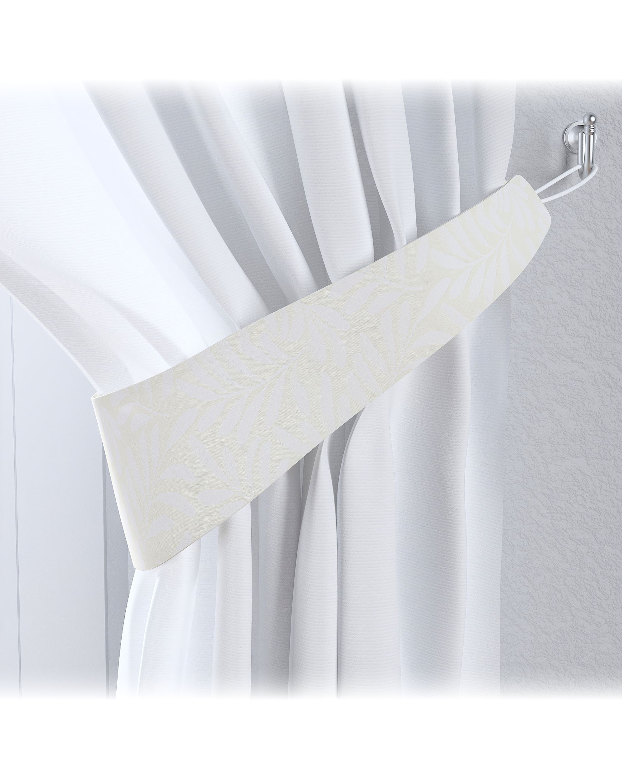 Victoria tieback product colour cream fabric structured, patterned