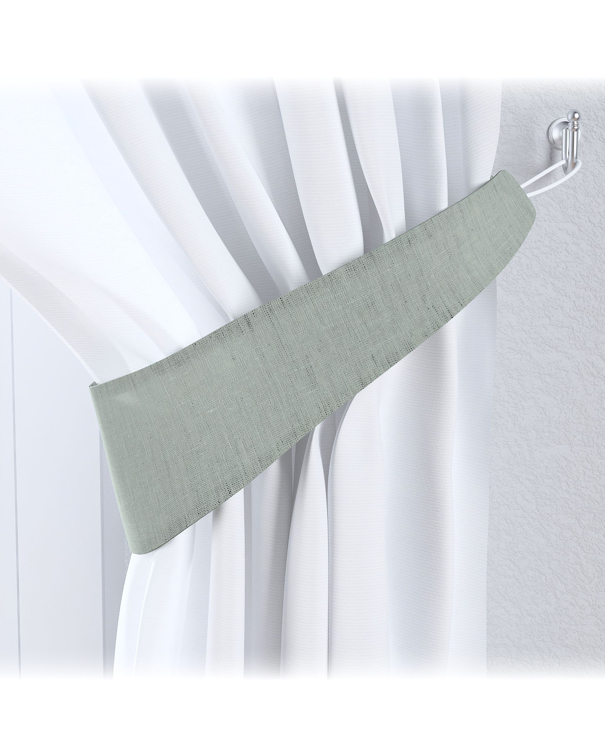 Victoria tieback product colour grey fabric semi-sheer, structured