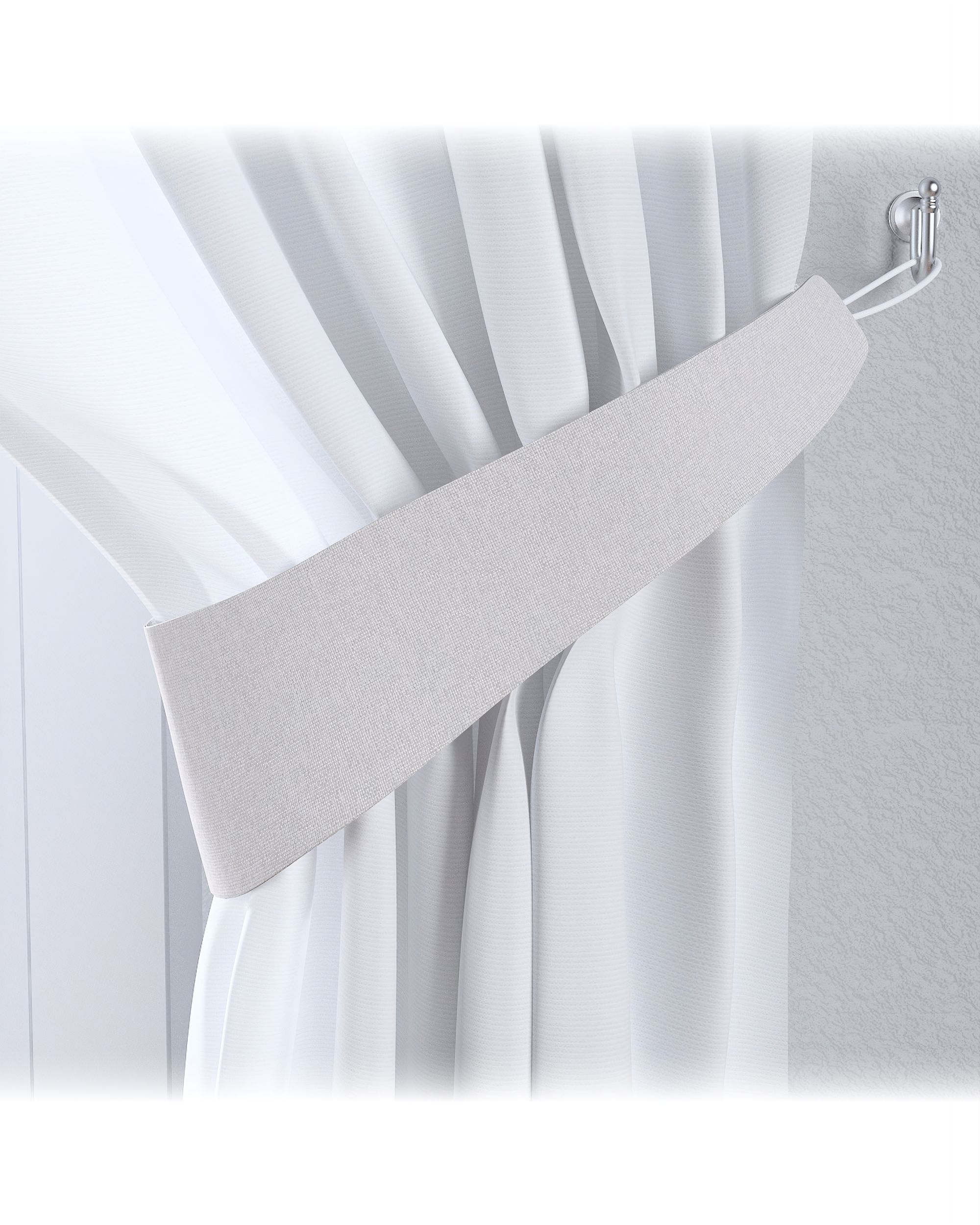 Victoria tieback product colour grey fabric blackout