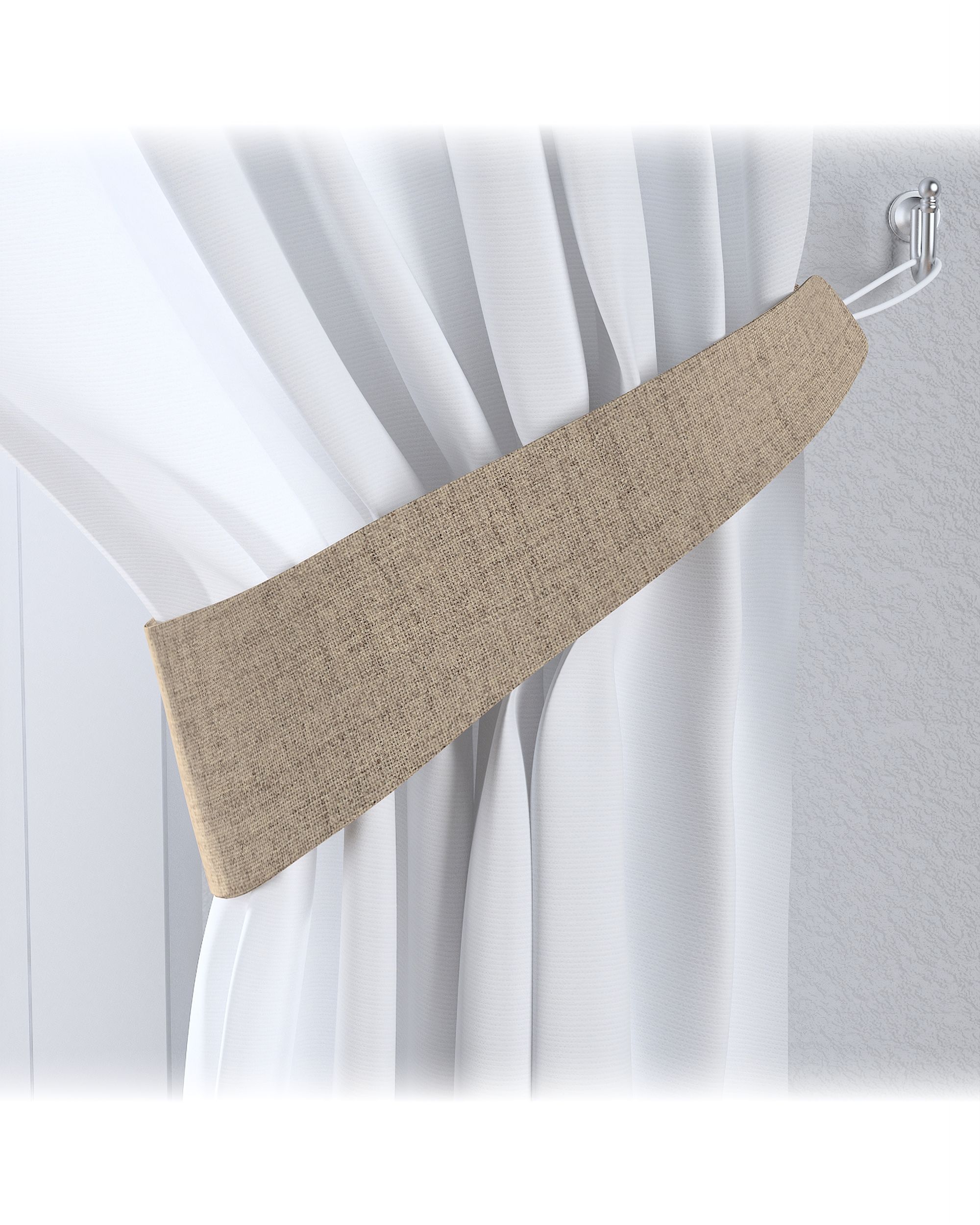 Victoria tieback product colour green fabric structured, blackout