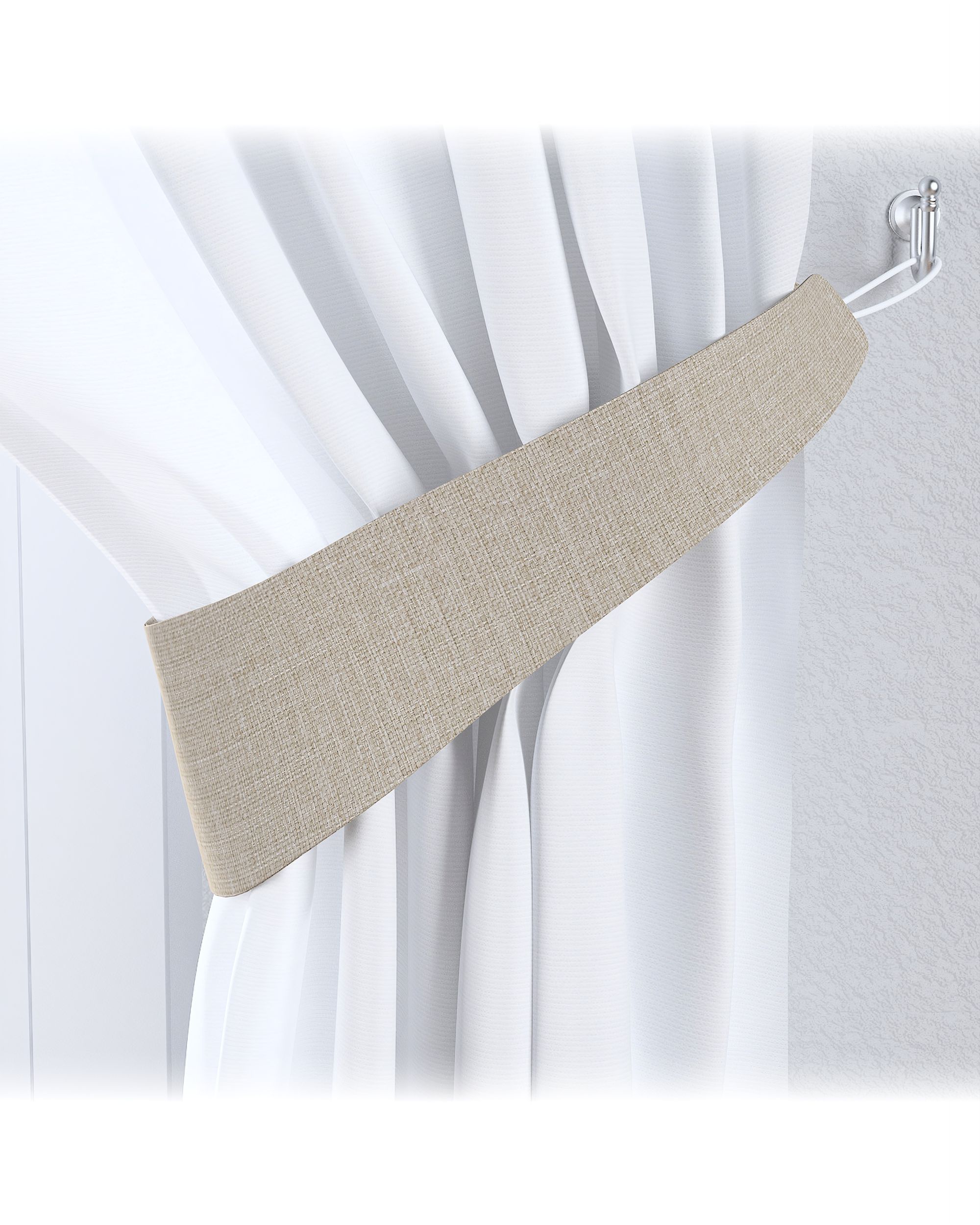 Victoria tieback product colour beige fabric structured, blackout