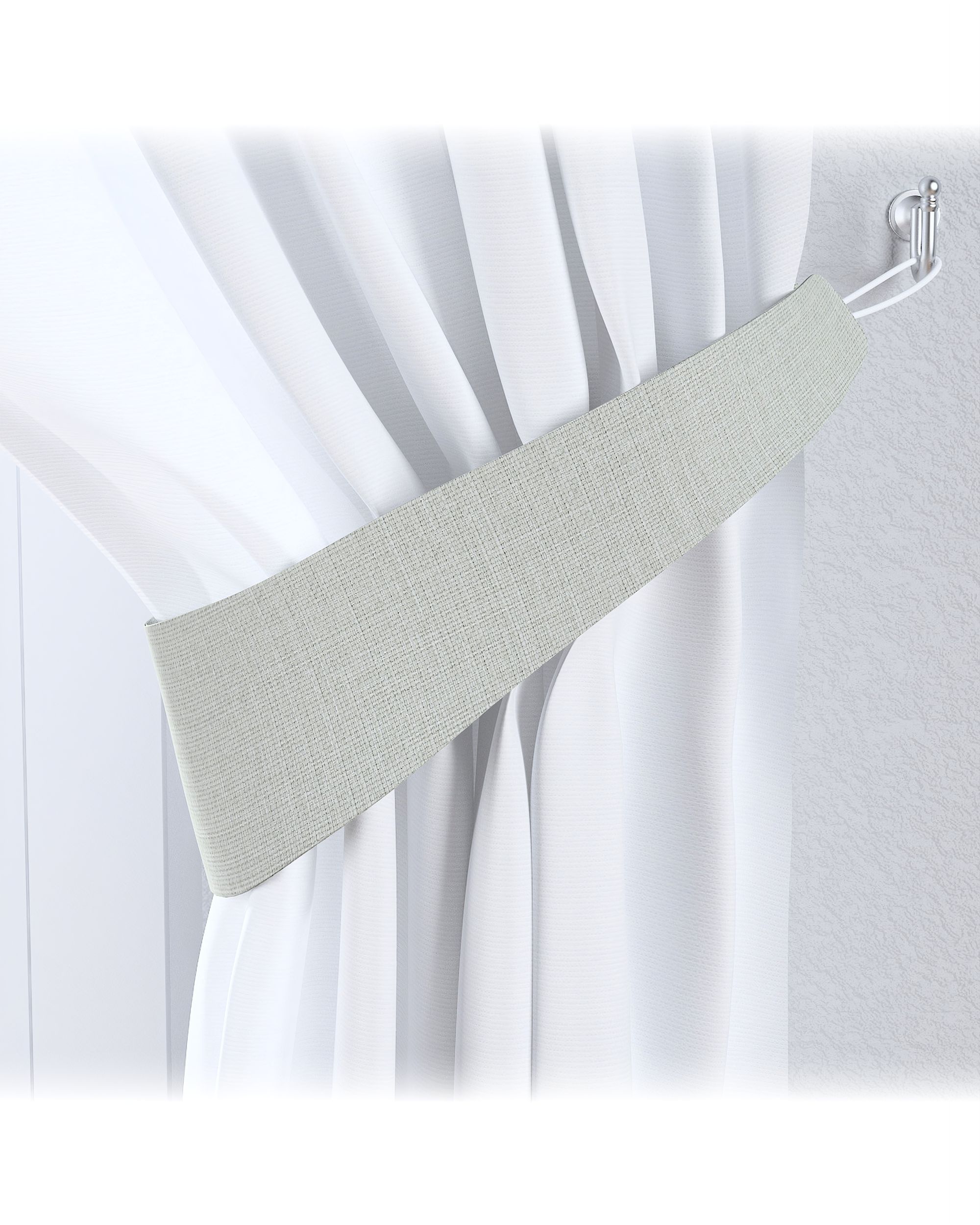 Victoria tieback product colour grey fabric structured, blackout
