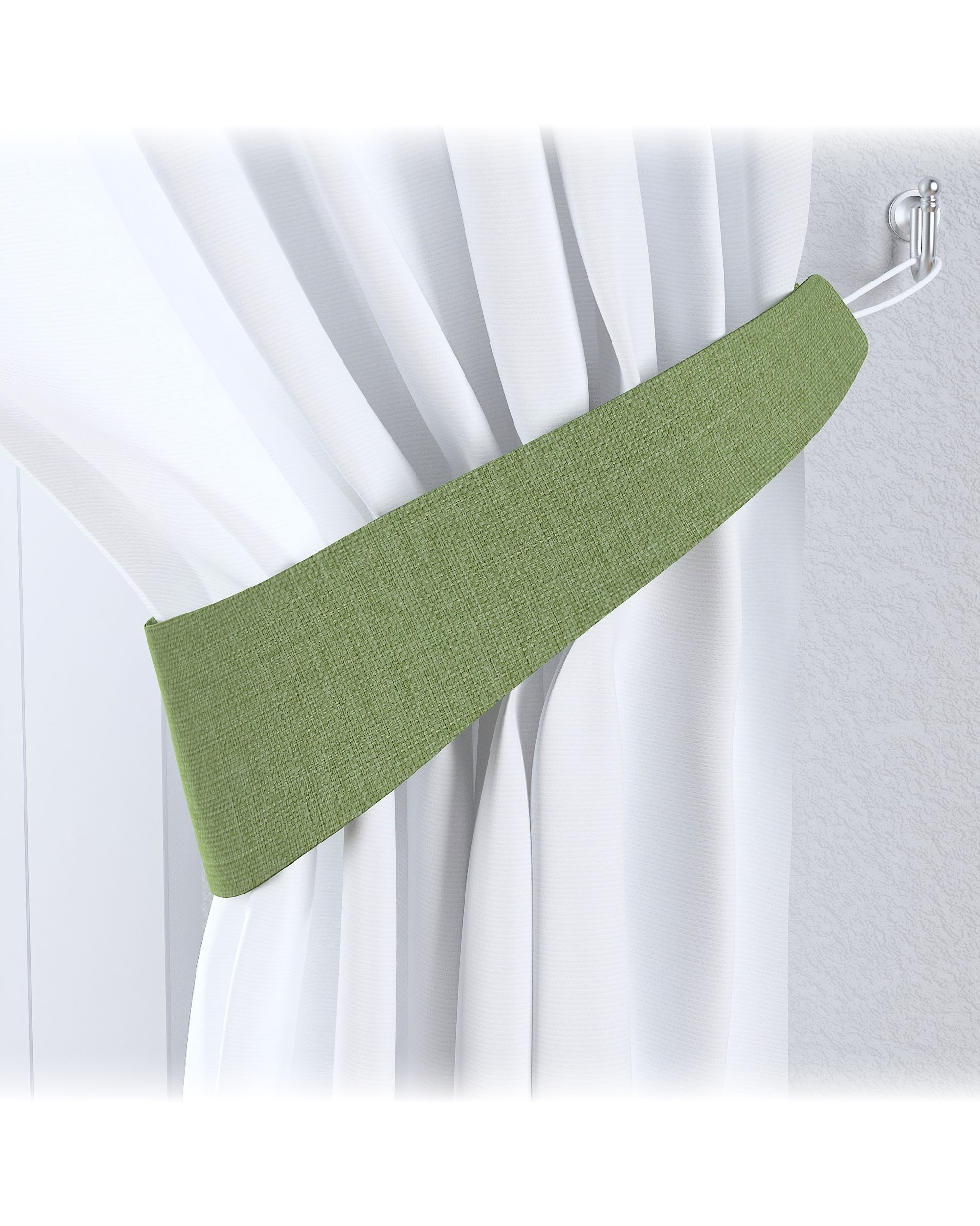 Victoria tieback product colour green fabric structured, blackout