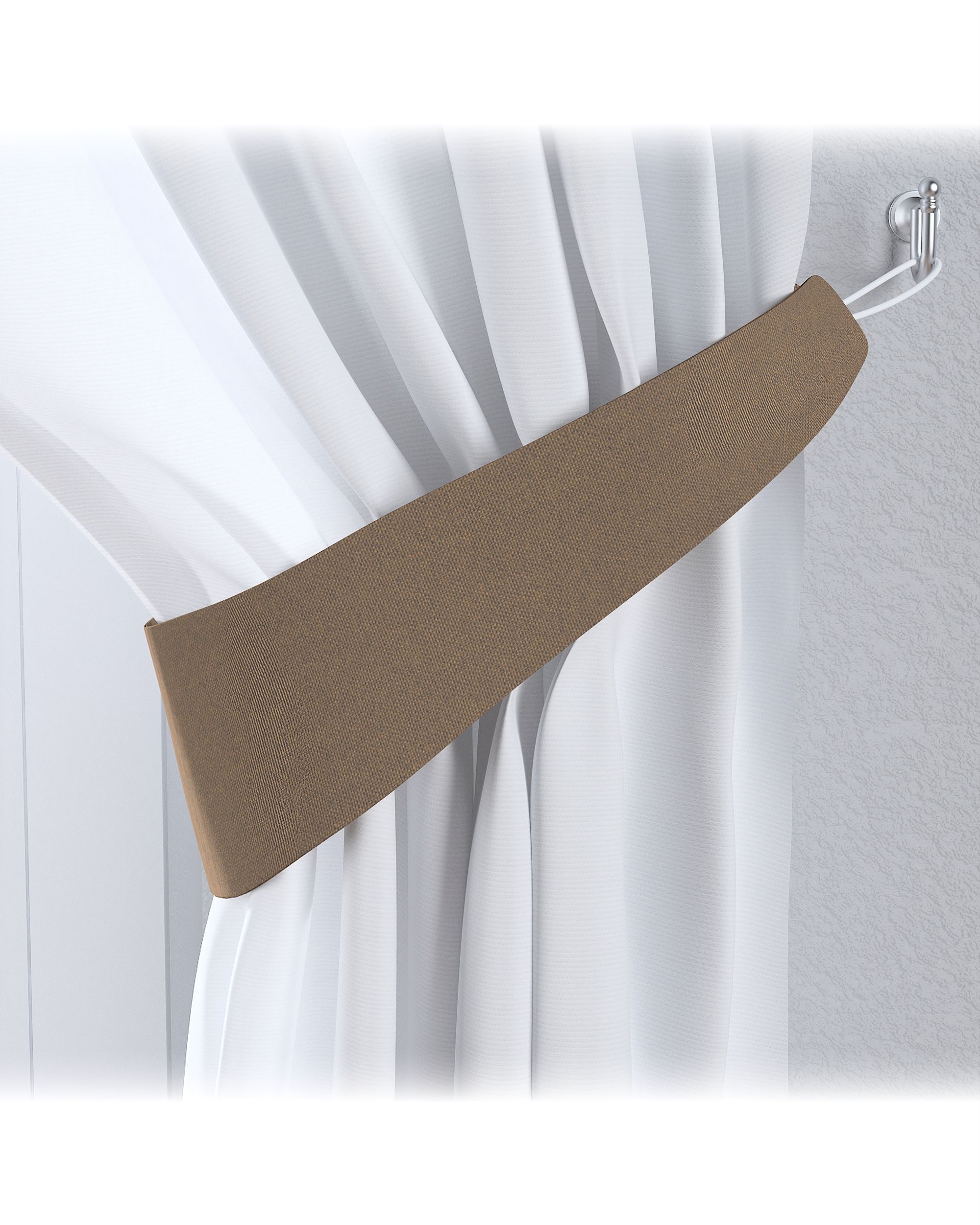 Victoria tieback product colour brown fabric structured, blackout