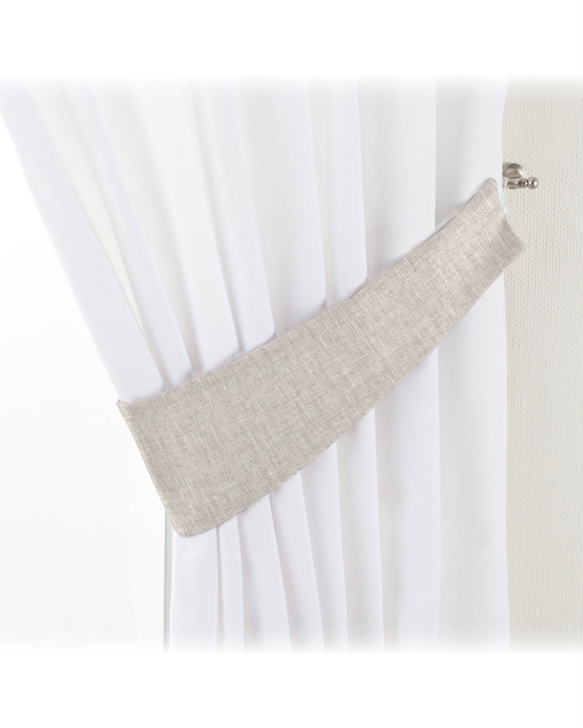 Victoria tieback product colour beige fabric semi-sheer, structured