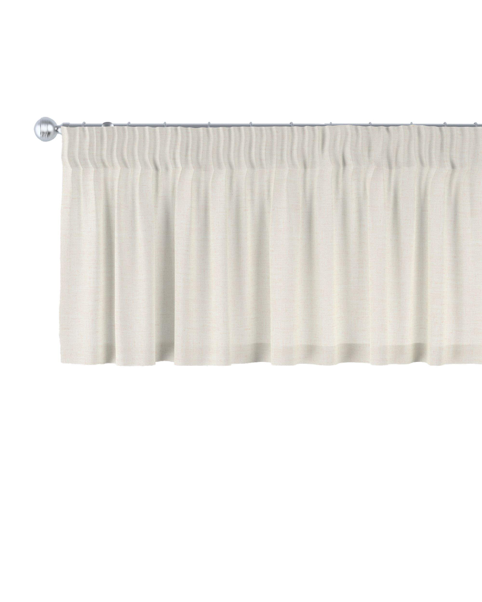 Pencil pleat pelmet product colour cream fabric structured