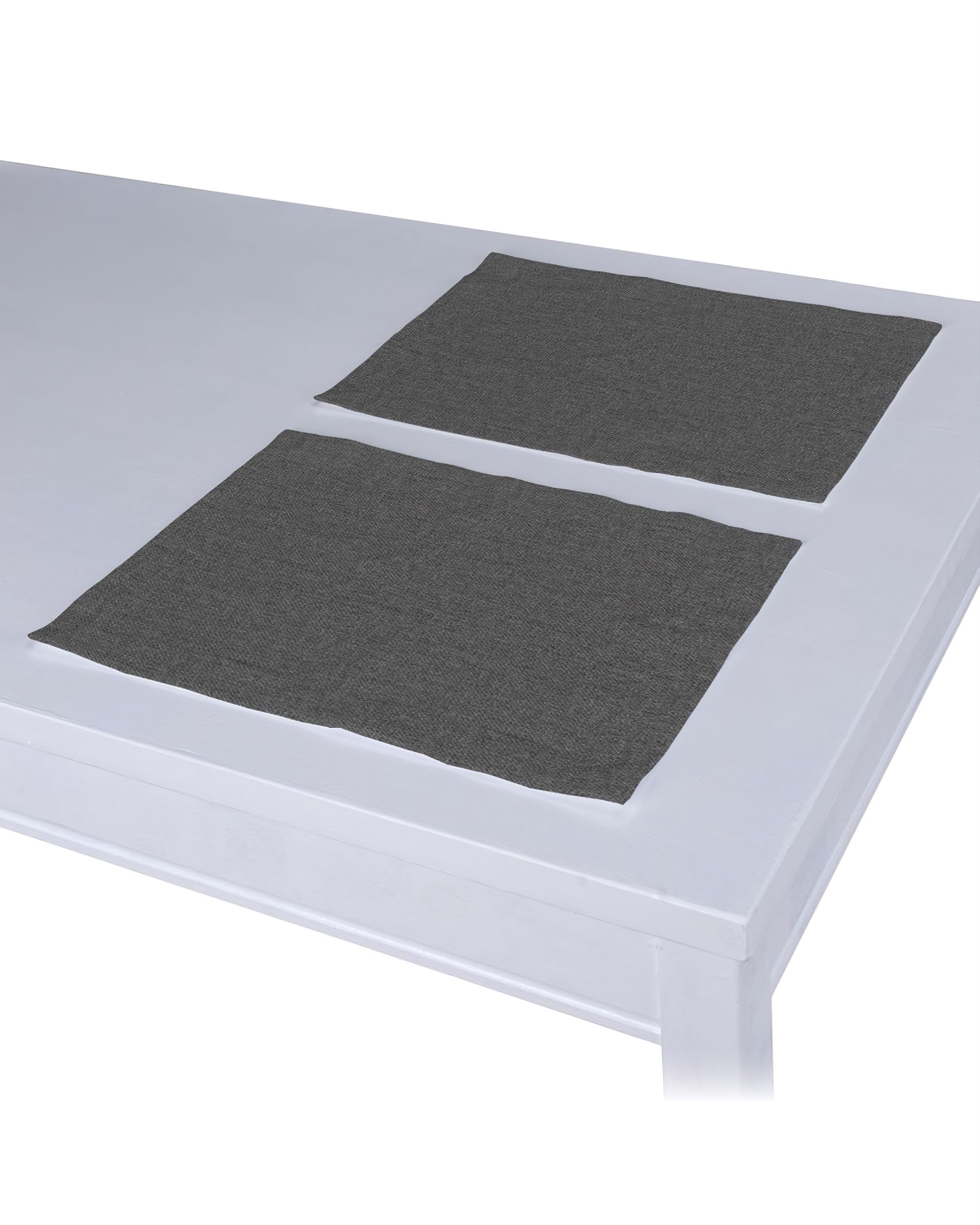 Placemat (set of 2) product colour grey fabric structured