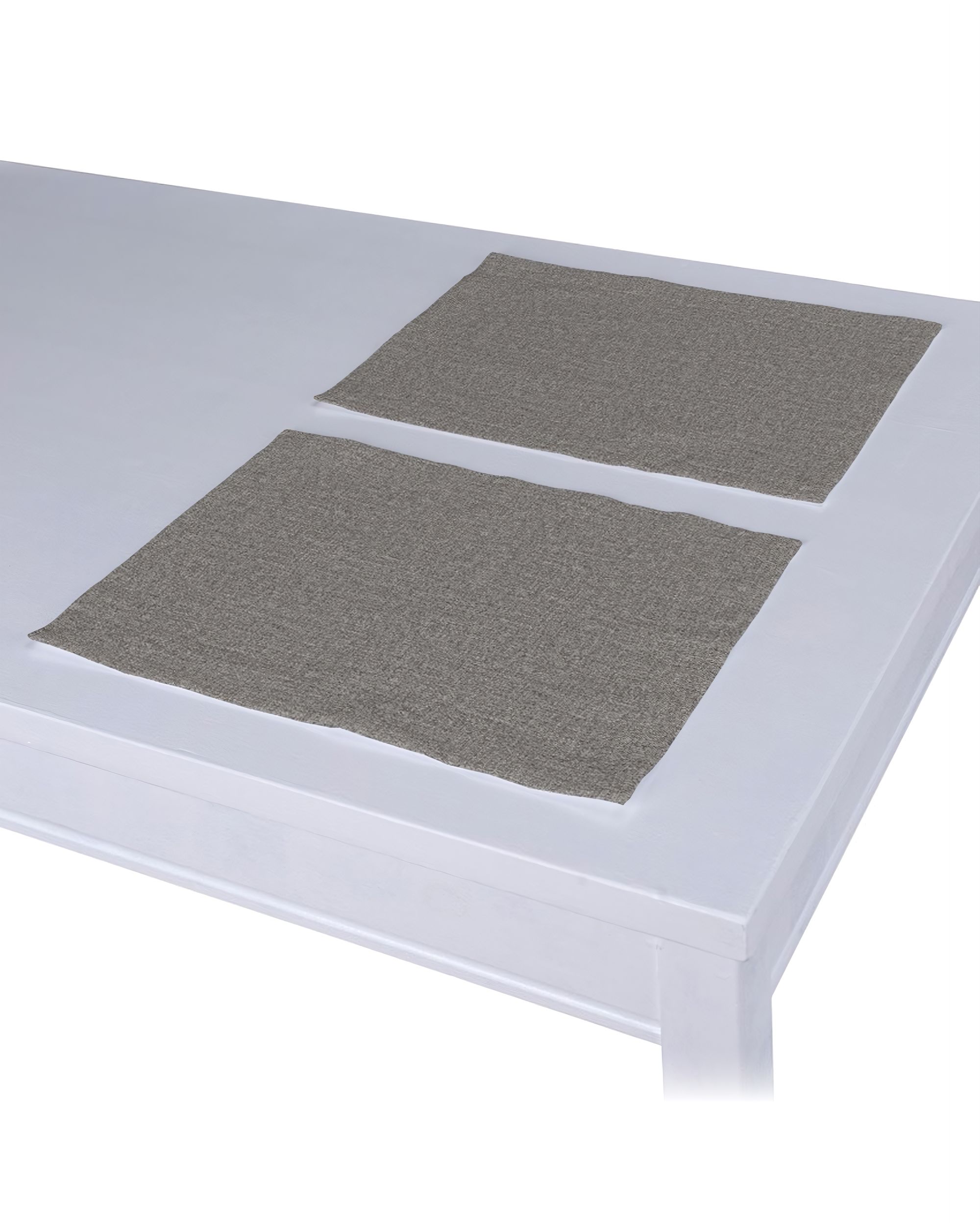 Placemat (set of 2) product colour grey fabric structured
