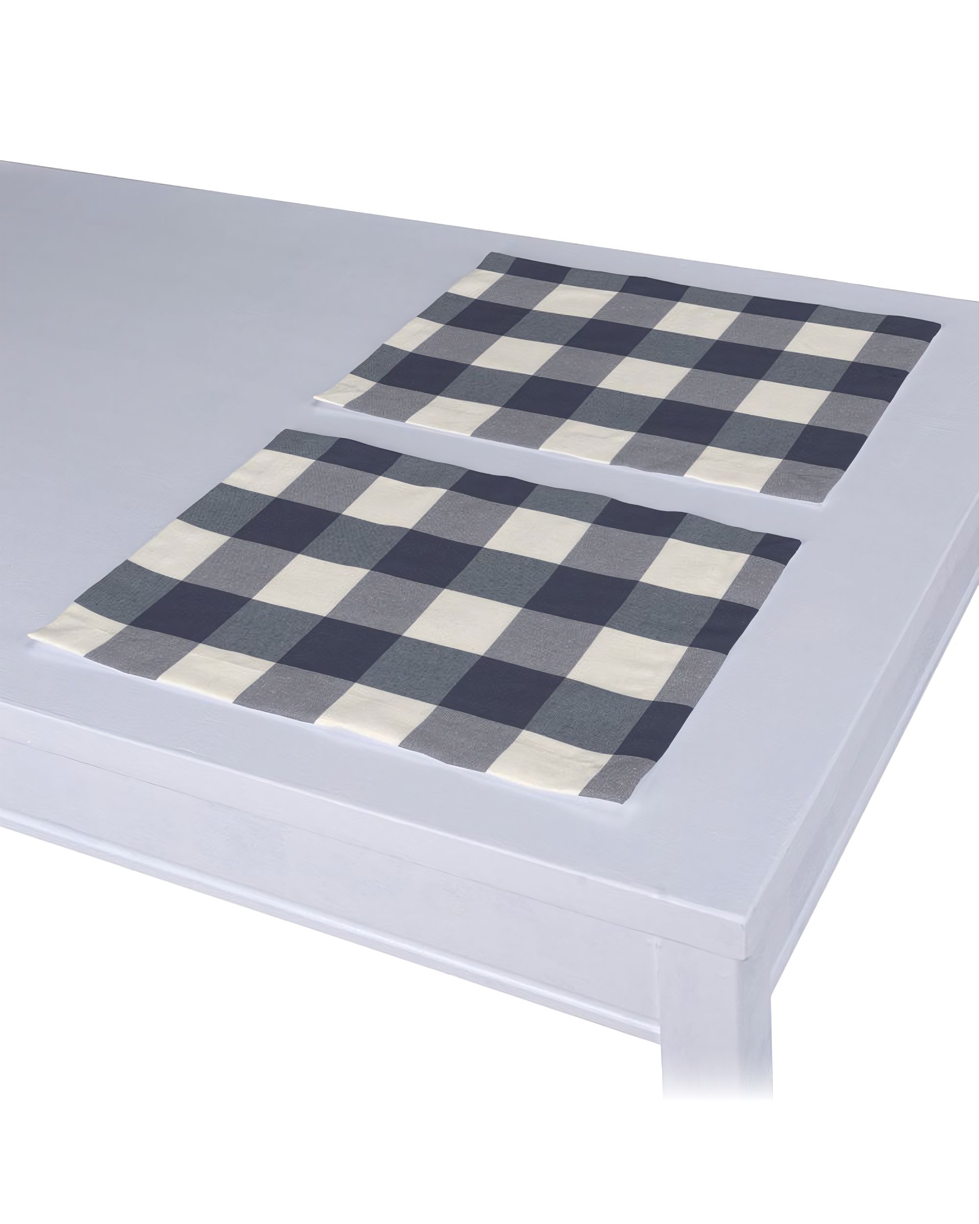 Placemat (set of 2) product colour navy blue fabric patterned