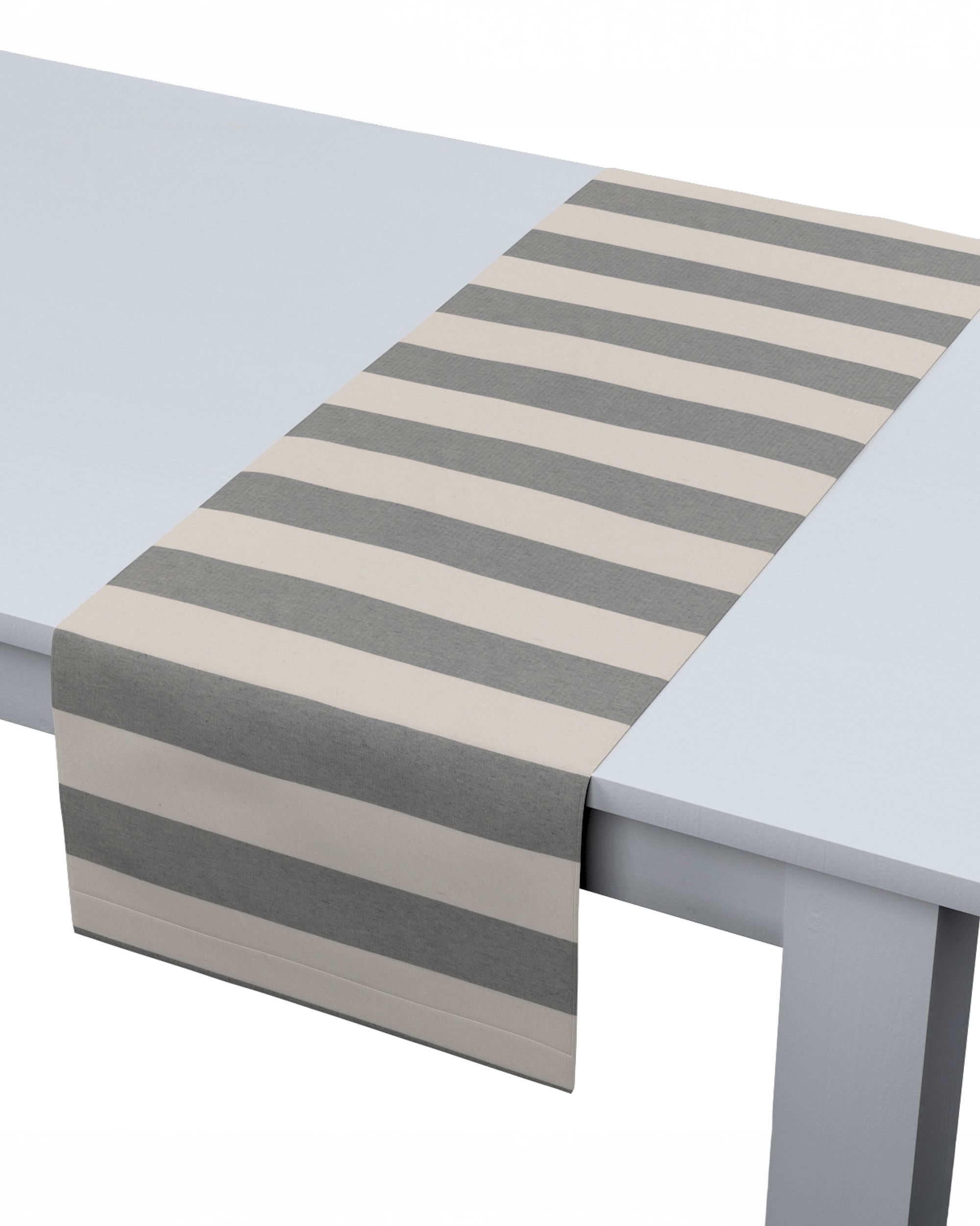 Table runner product colour grey fabric patterned