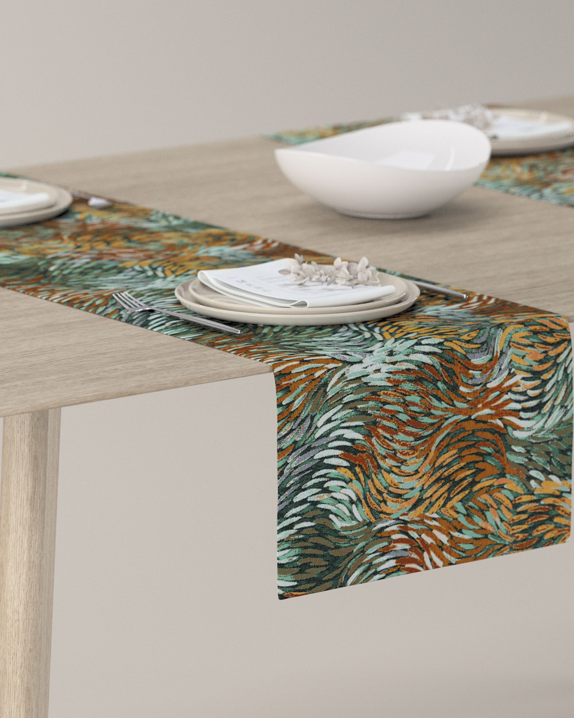 Table runner product colour multicolour fabric structured, patterned