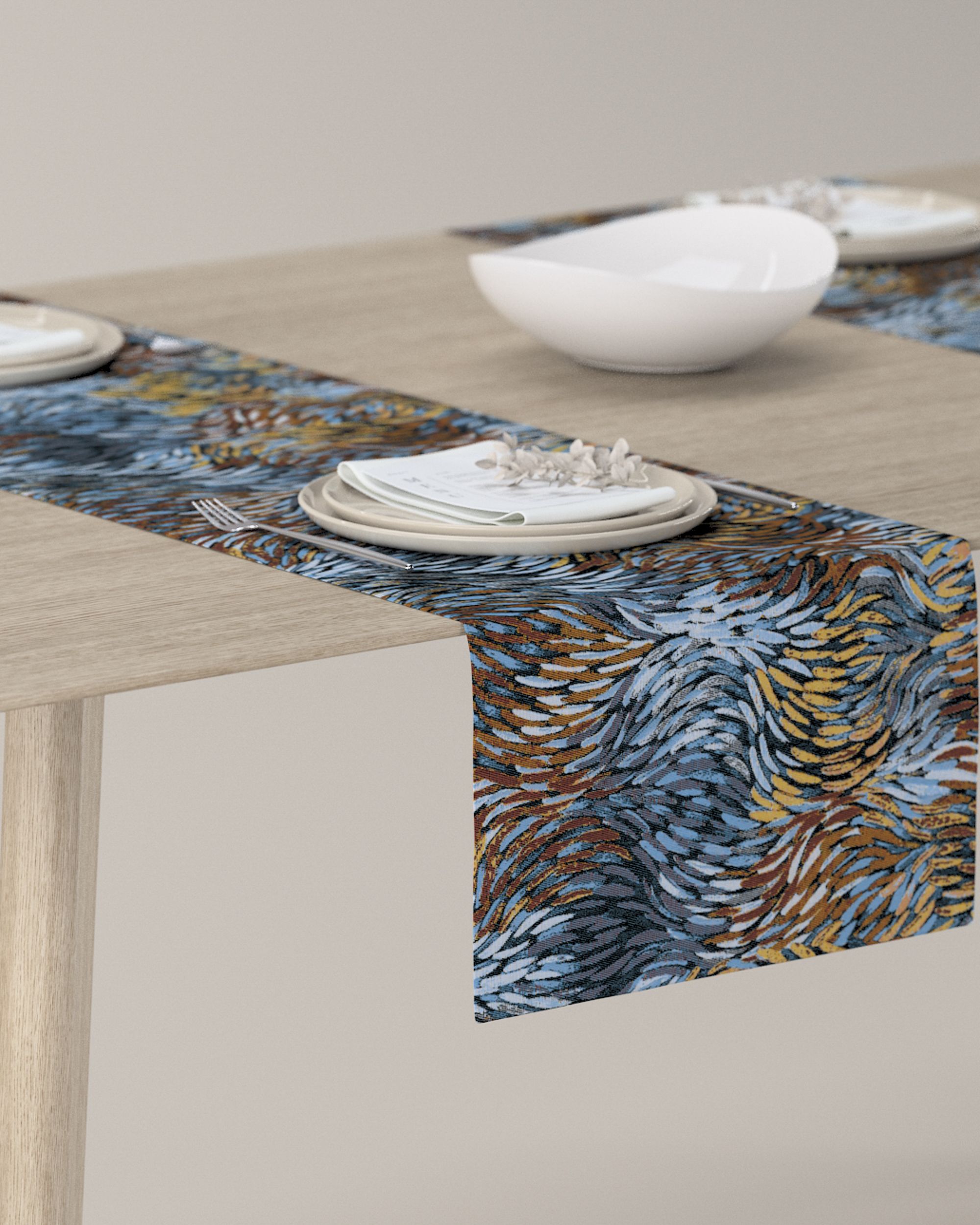Table runner product colour multicolour fabric structured, patterned
